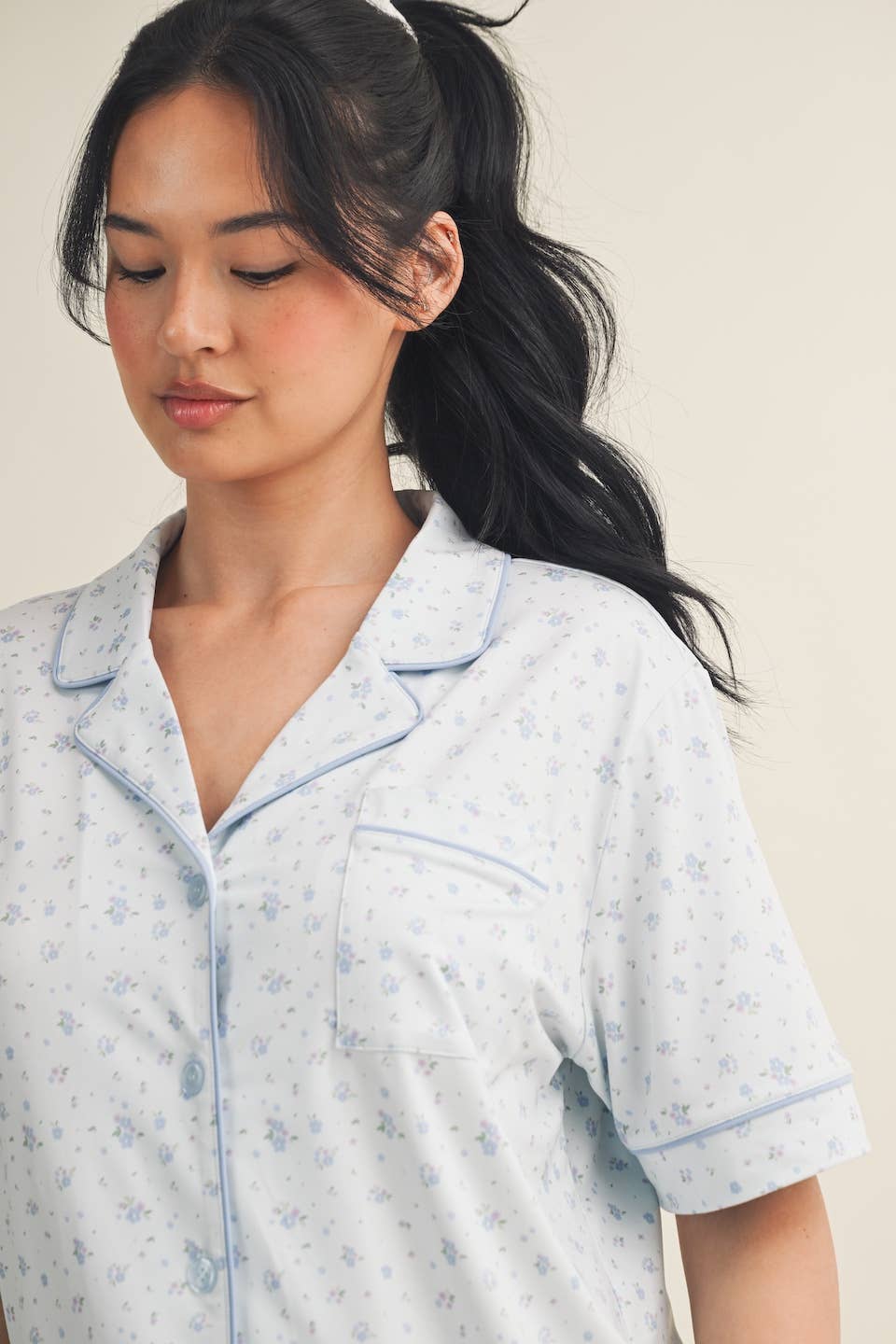 Giselle Floral Pajama Shirt