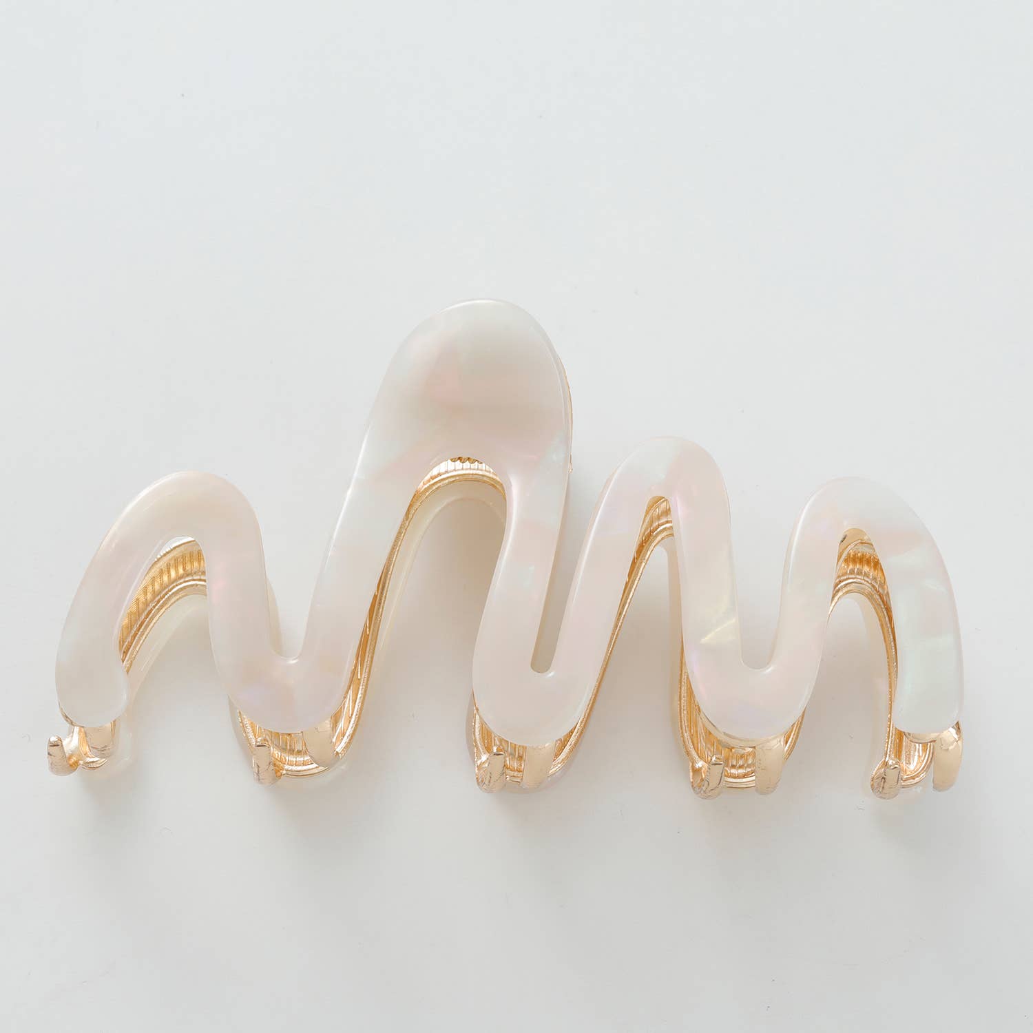 Willow Rosé Metal Large Squiggle Claw Clip