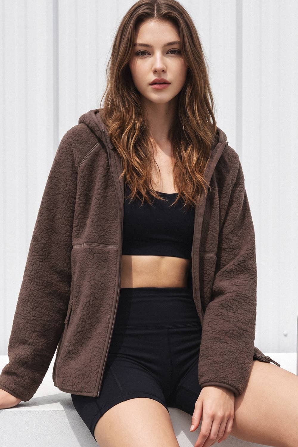 Destiny Sherpa Hooded Jacket