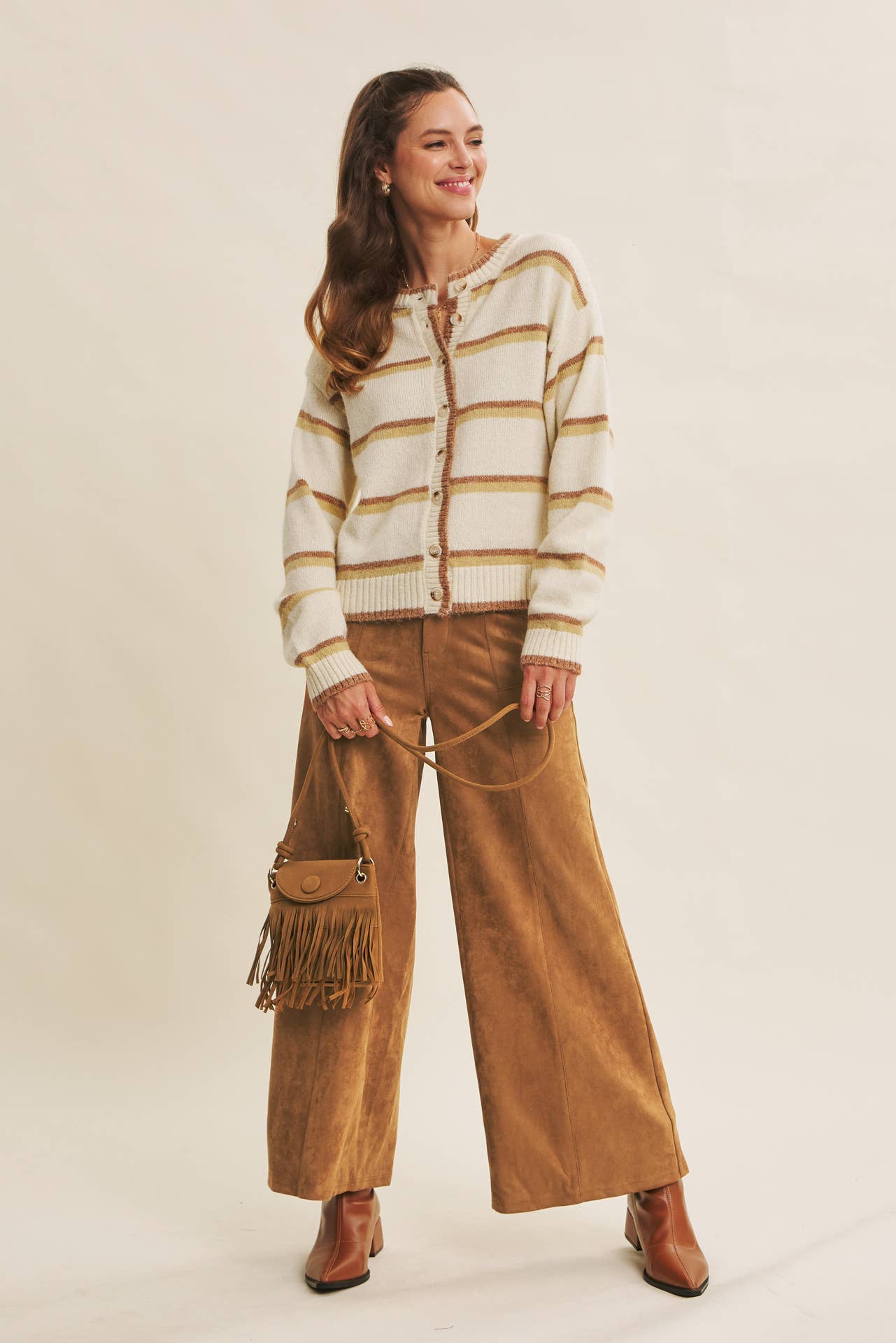 Raina Striped Cardigan