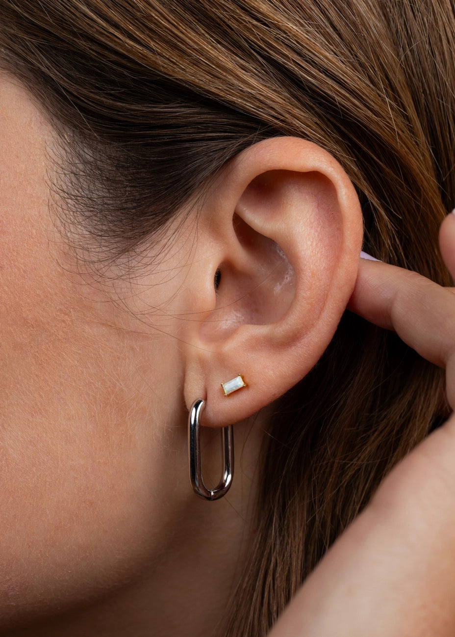 Baguette Gold Earrings