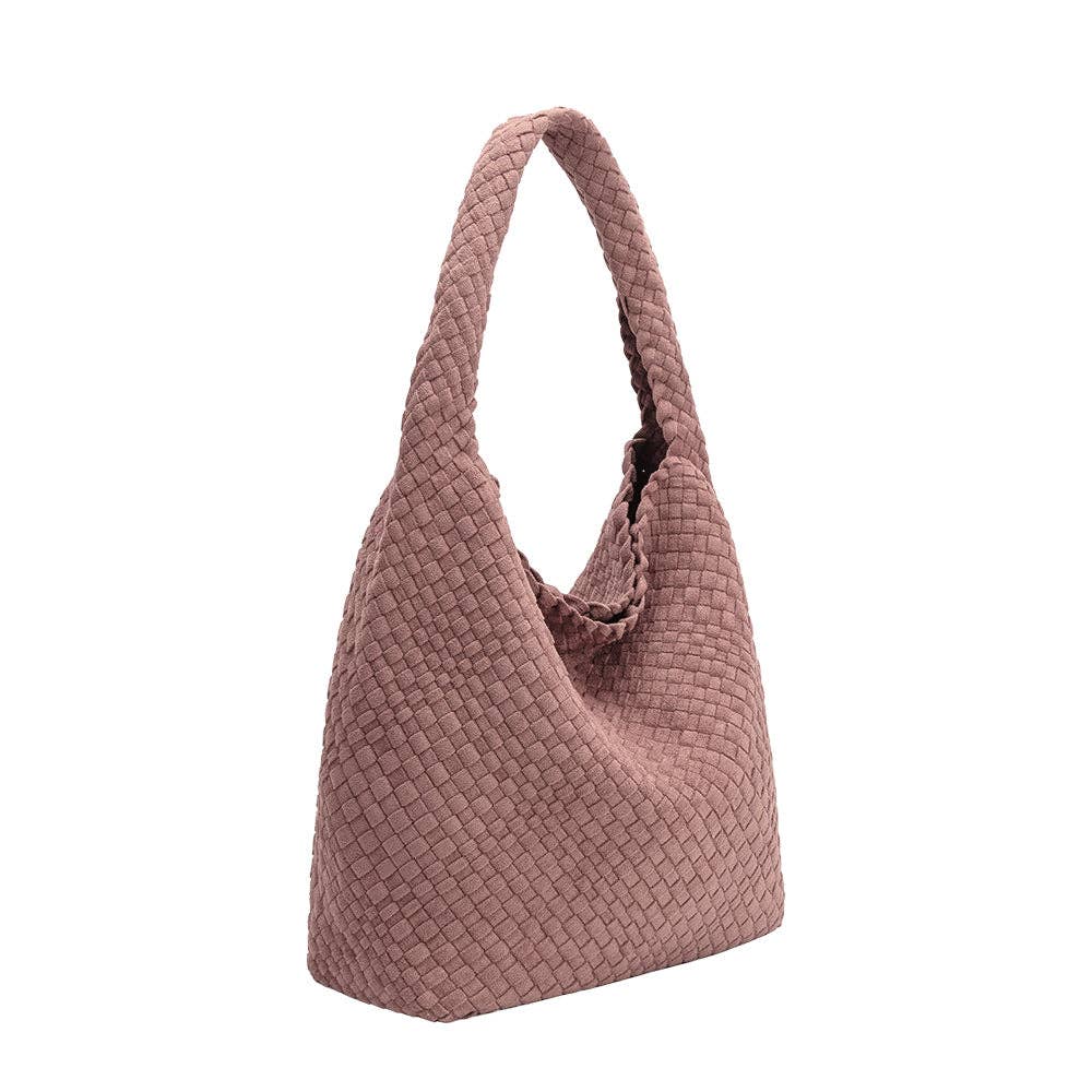Johanna Mauve Recycled Vegan Suede Shoulder Bag