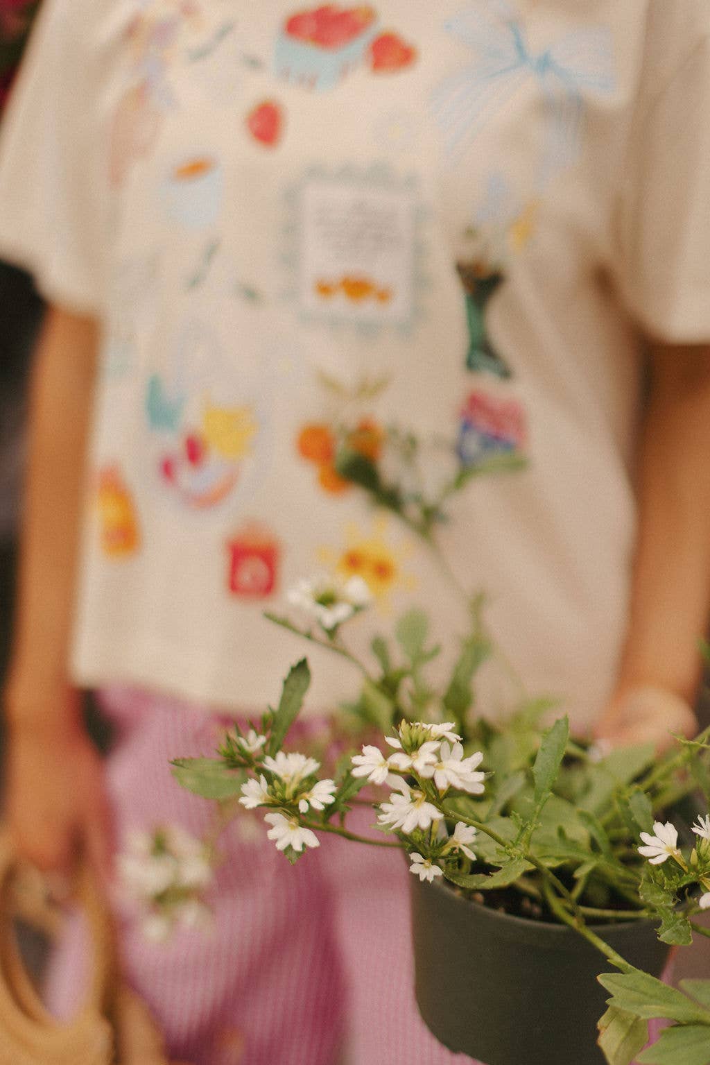 Summer Mid Crop Graphic Tee