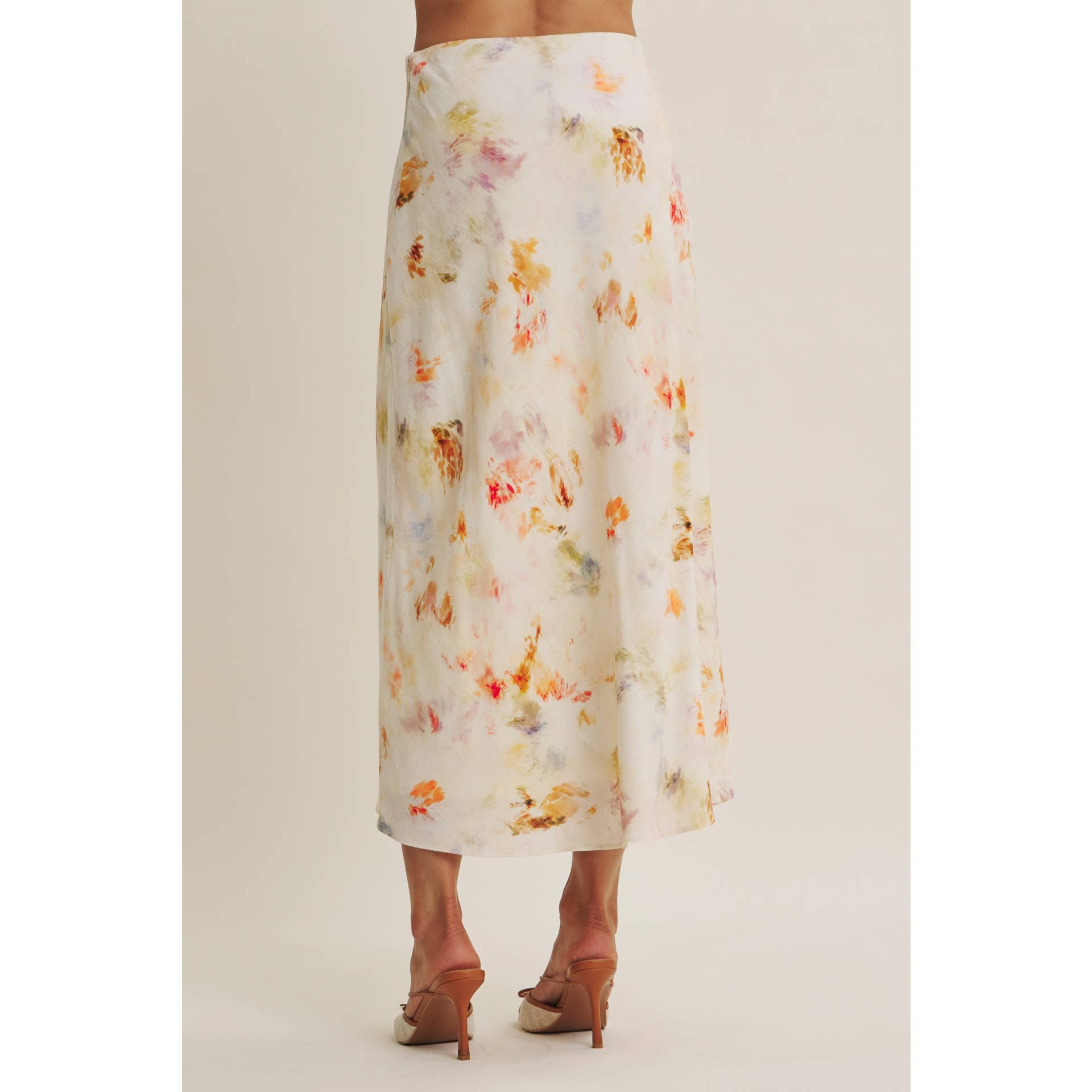 Vivian Abstract Midi Skirt