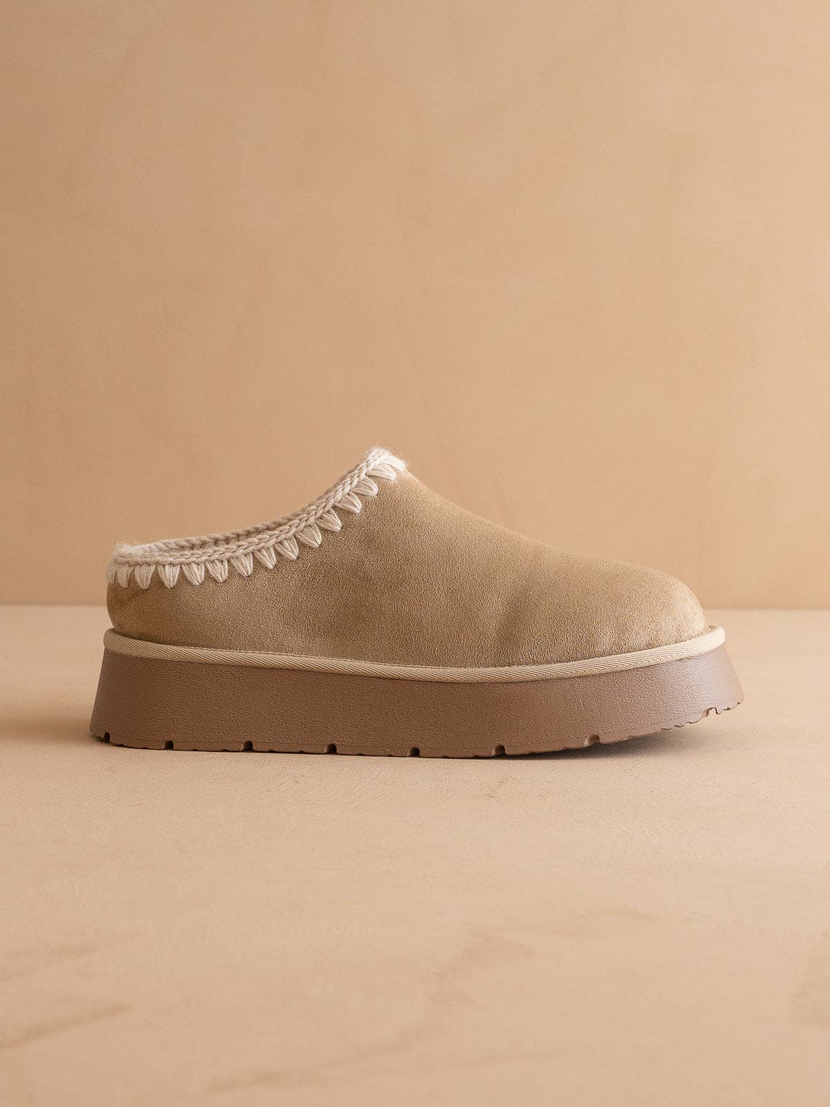 The Brandi | Almond Platform Mule