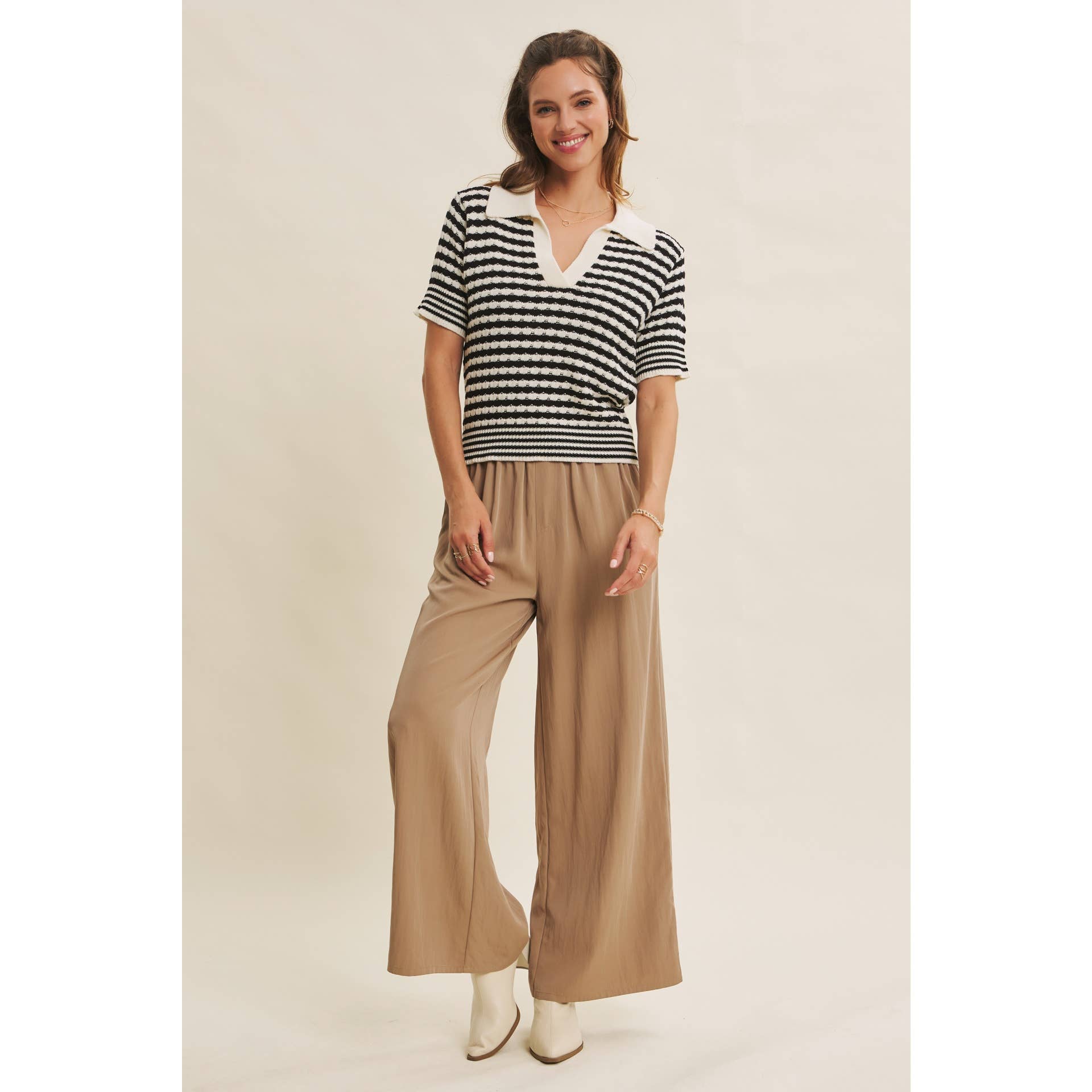 Evelyn Wide Leg Pant
