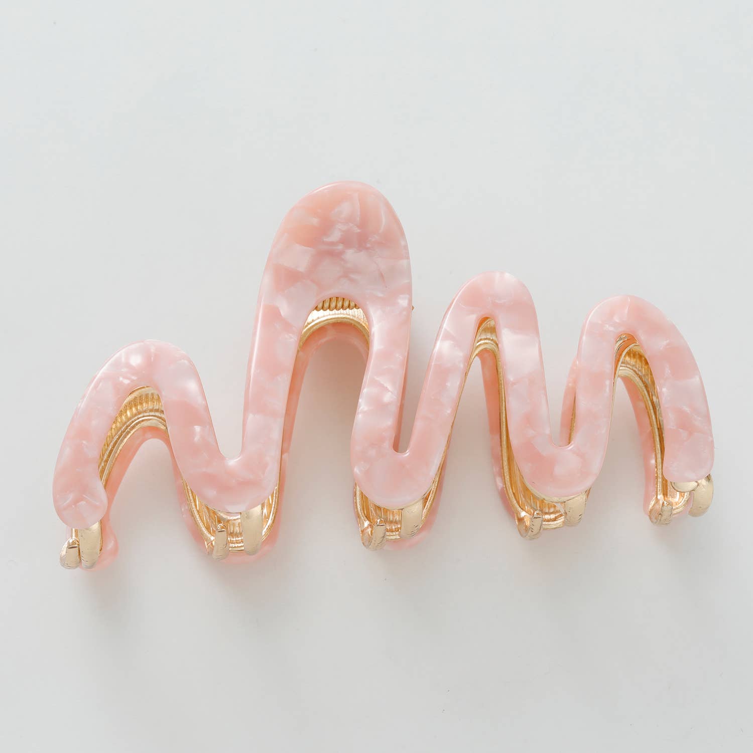 Willow Rosé Metal Large Squiggle Claw Clip