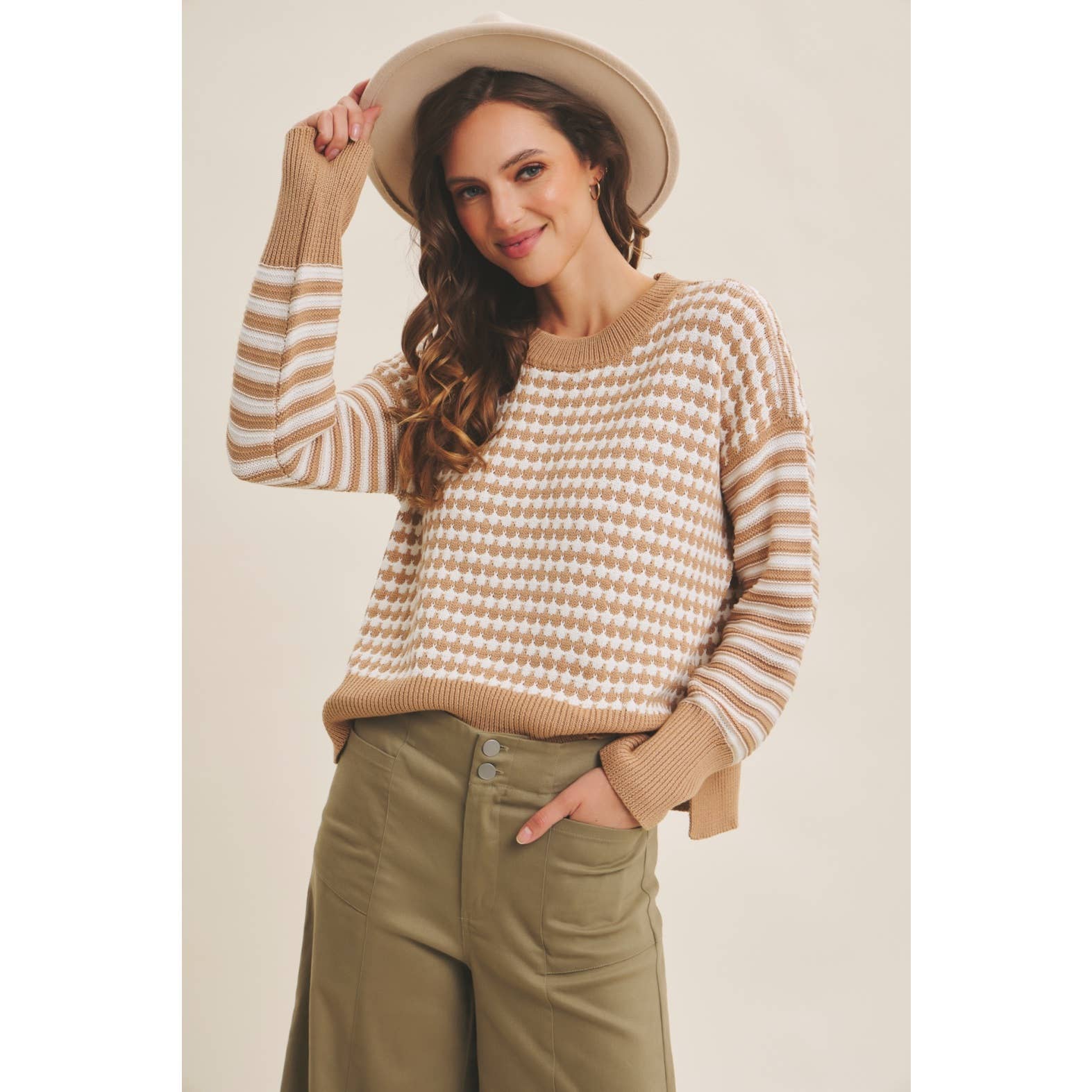Grace Striped Crewneck Sweater