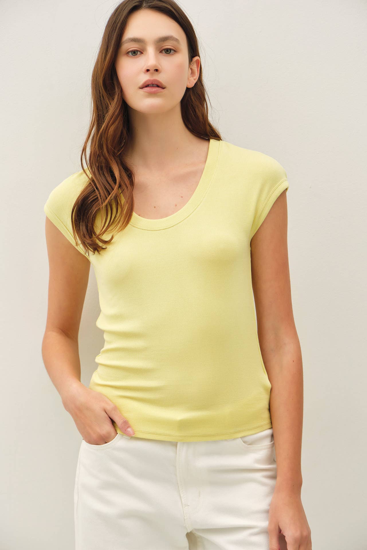 Daisy Cap Sleeve Modal Tee