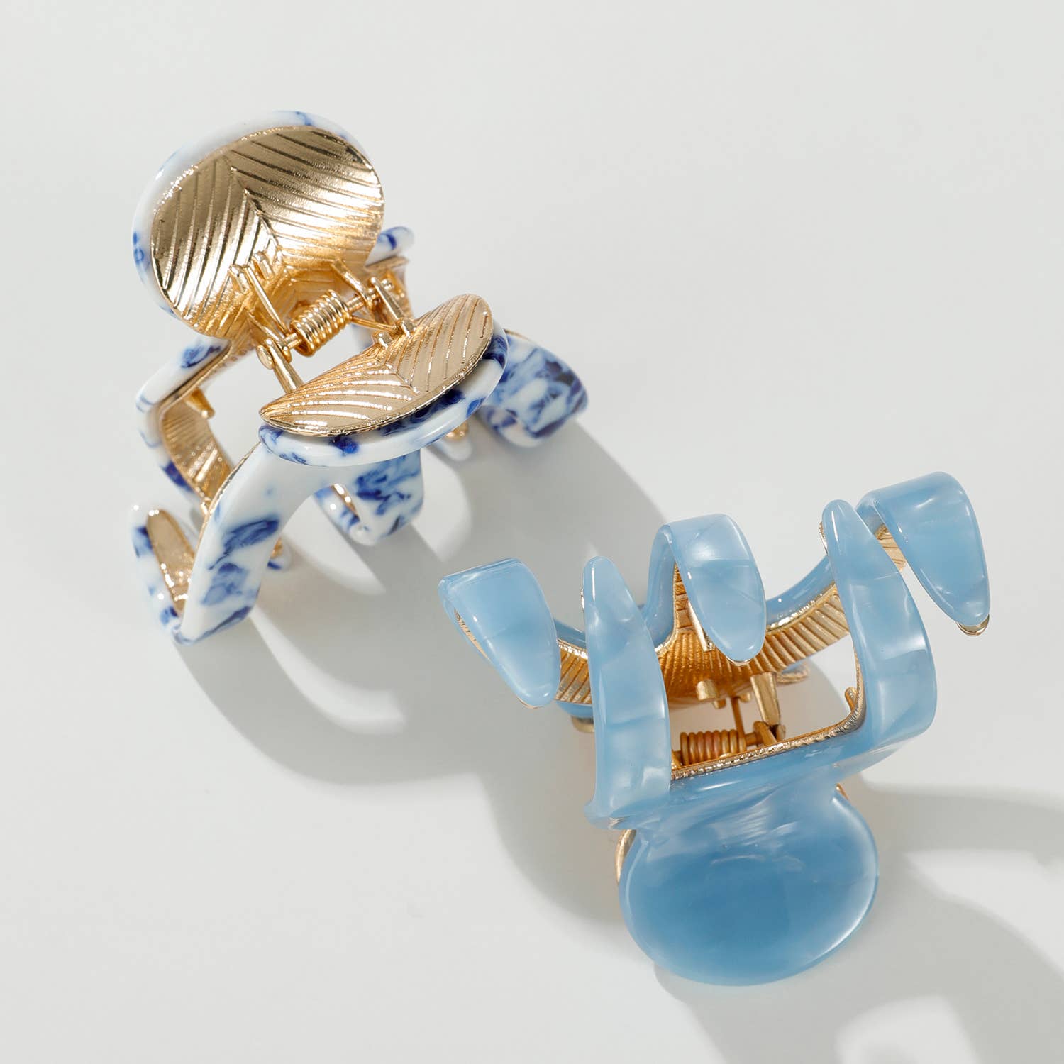 Jade Coastal Small Octopus Metal Claw Clip