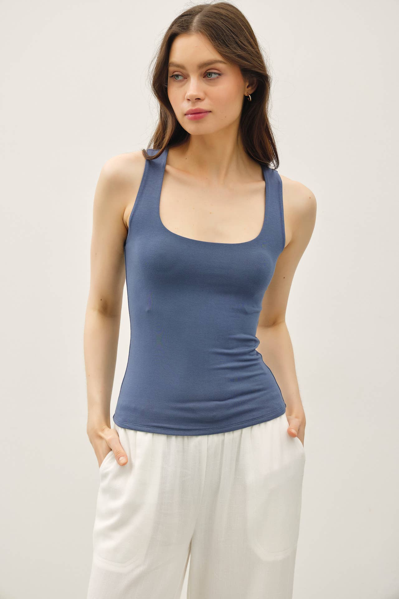 Presley Double Lined Square Neck Tank