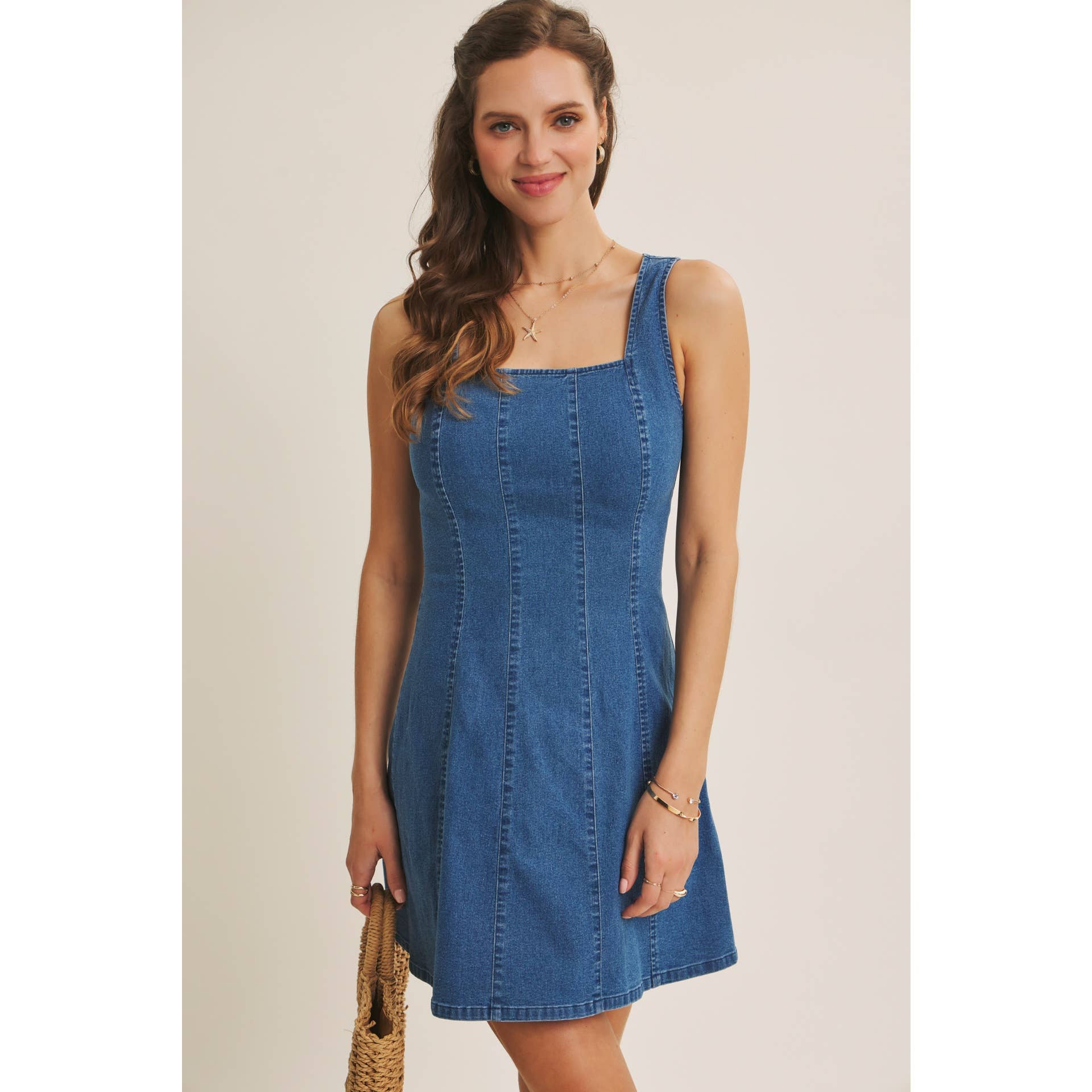 Clara Denim Mini Dress