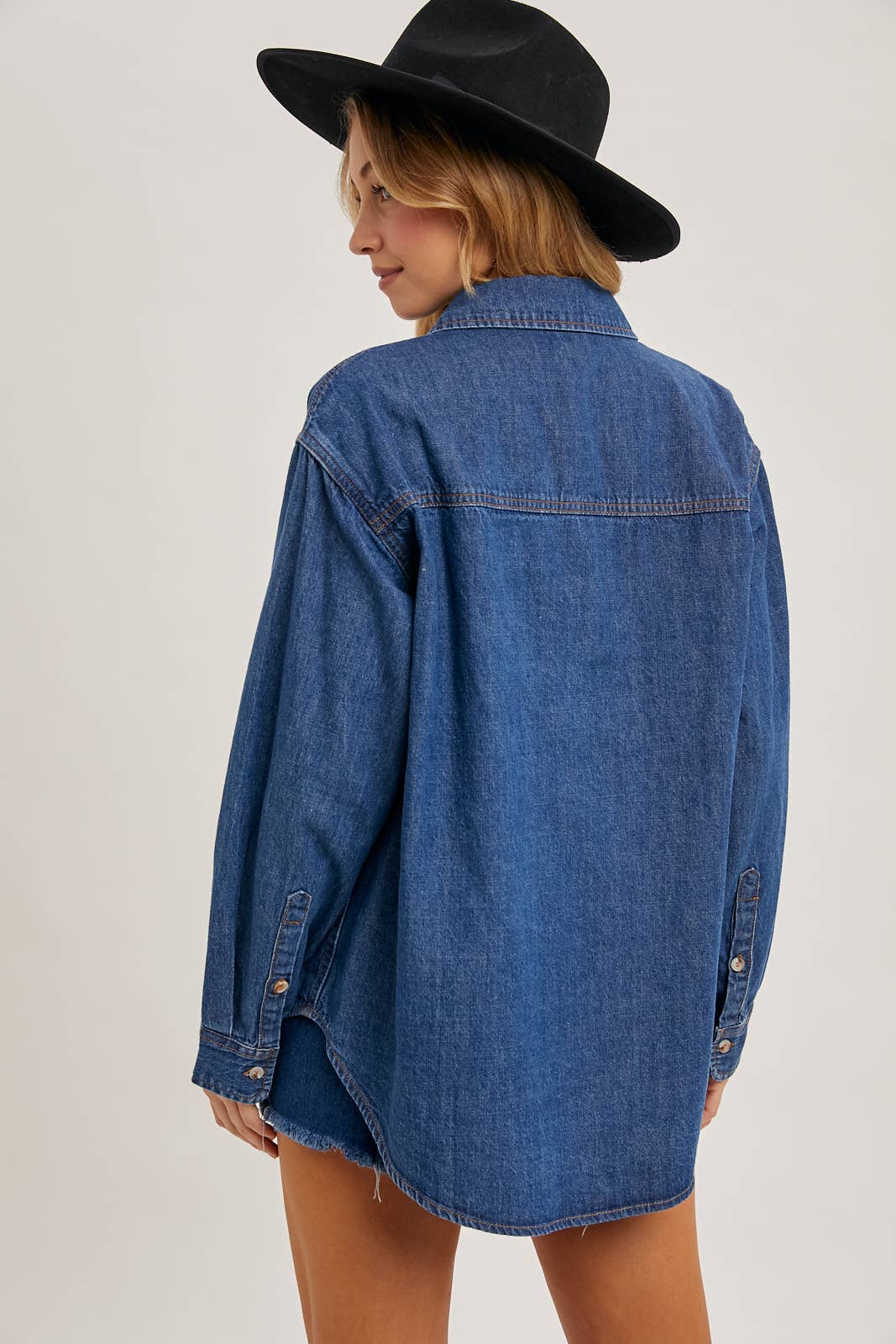Ella Denim Button Down Shirt