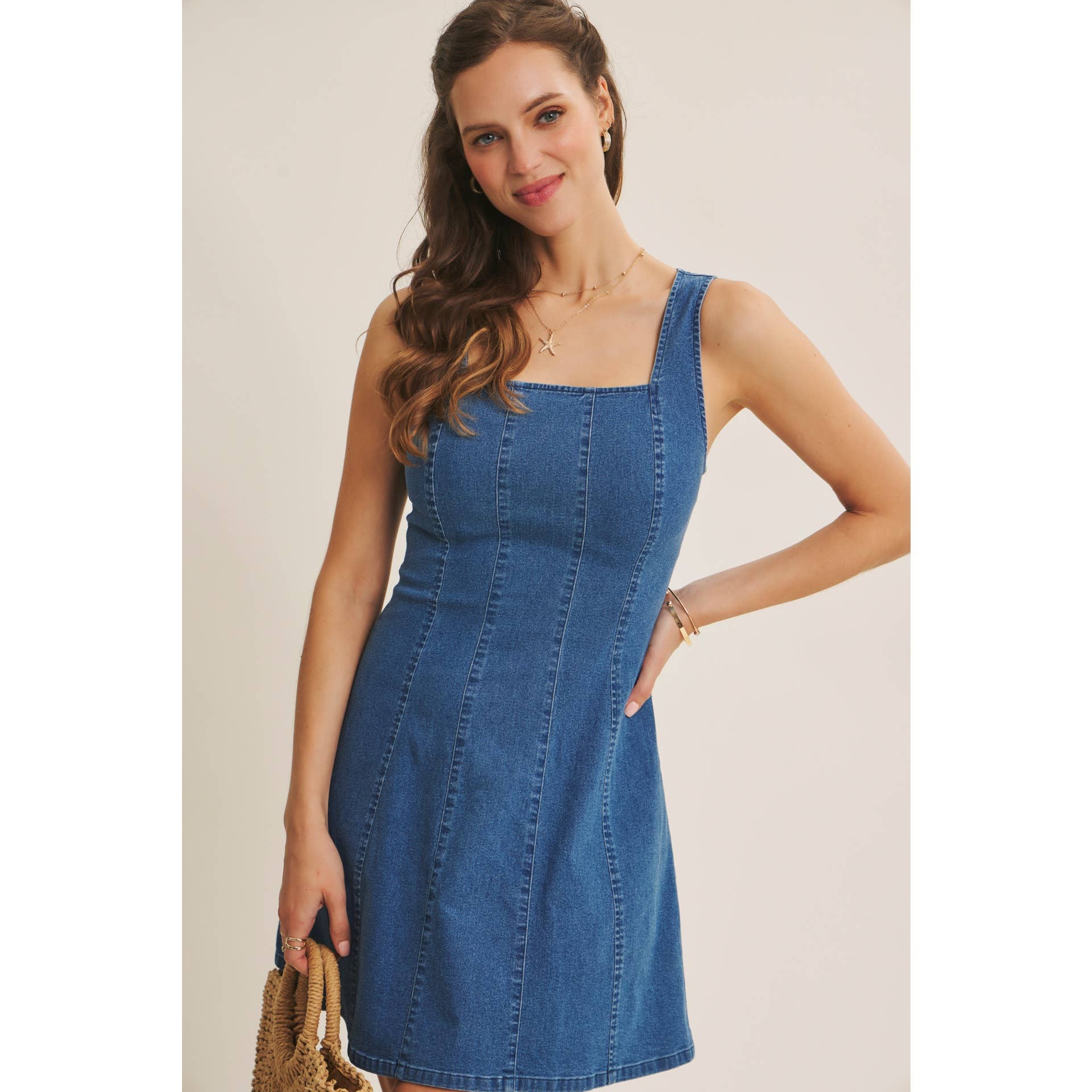 Clara Denim Mini Dress