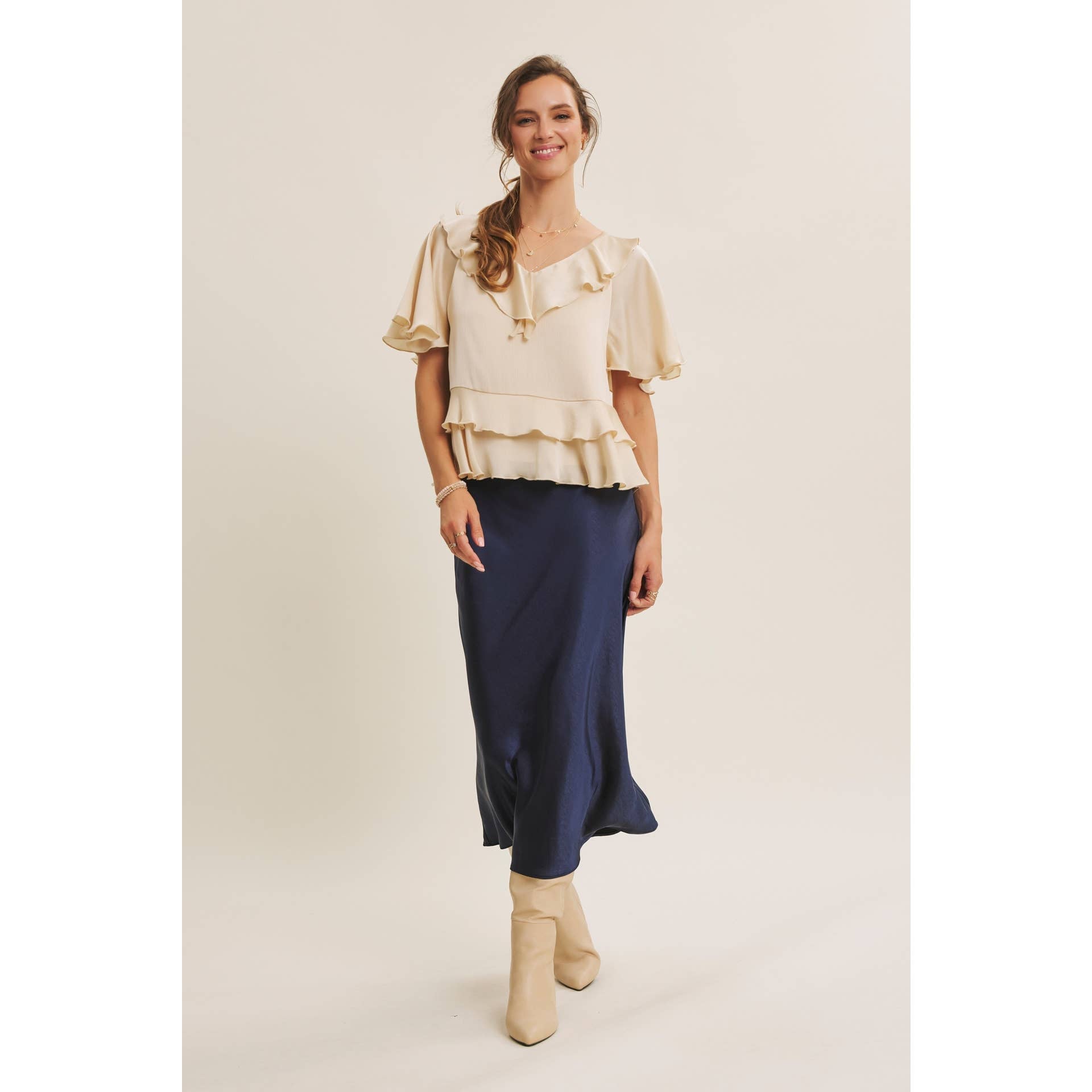 Brianne Ruffle Blouse
