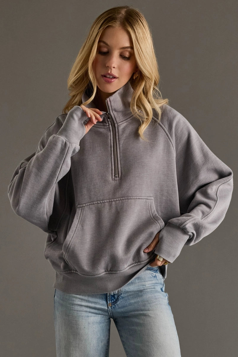 Kiera Quarter Zip Sweatshirt