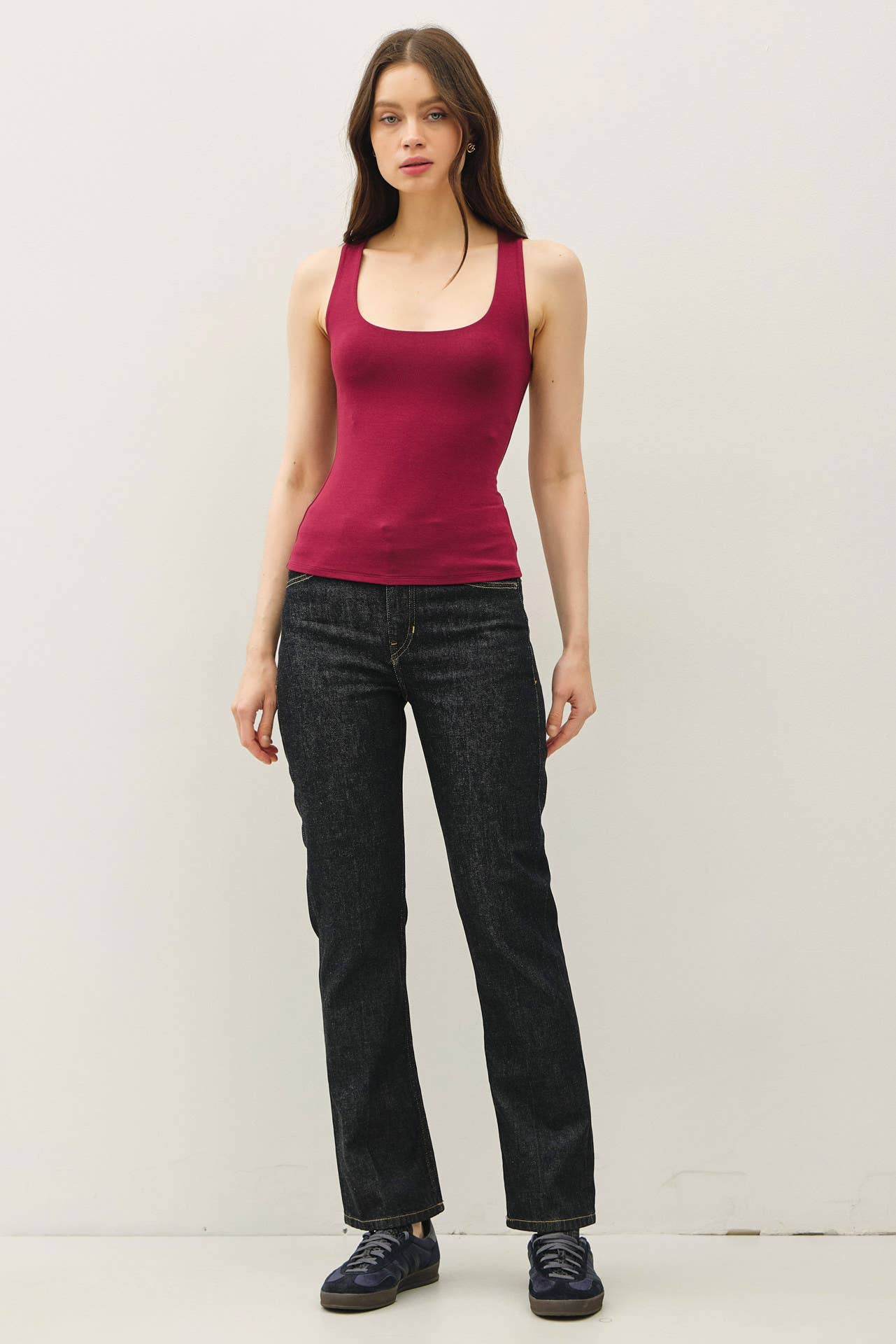 Presley Double Lined Square Neck Tank