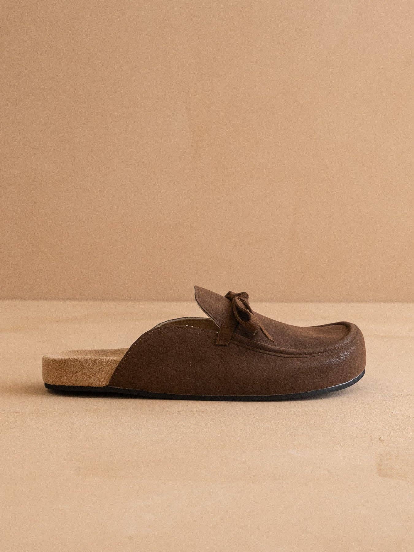 The Stevie | Coffee Tie Mule Loafer