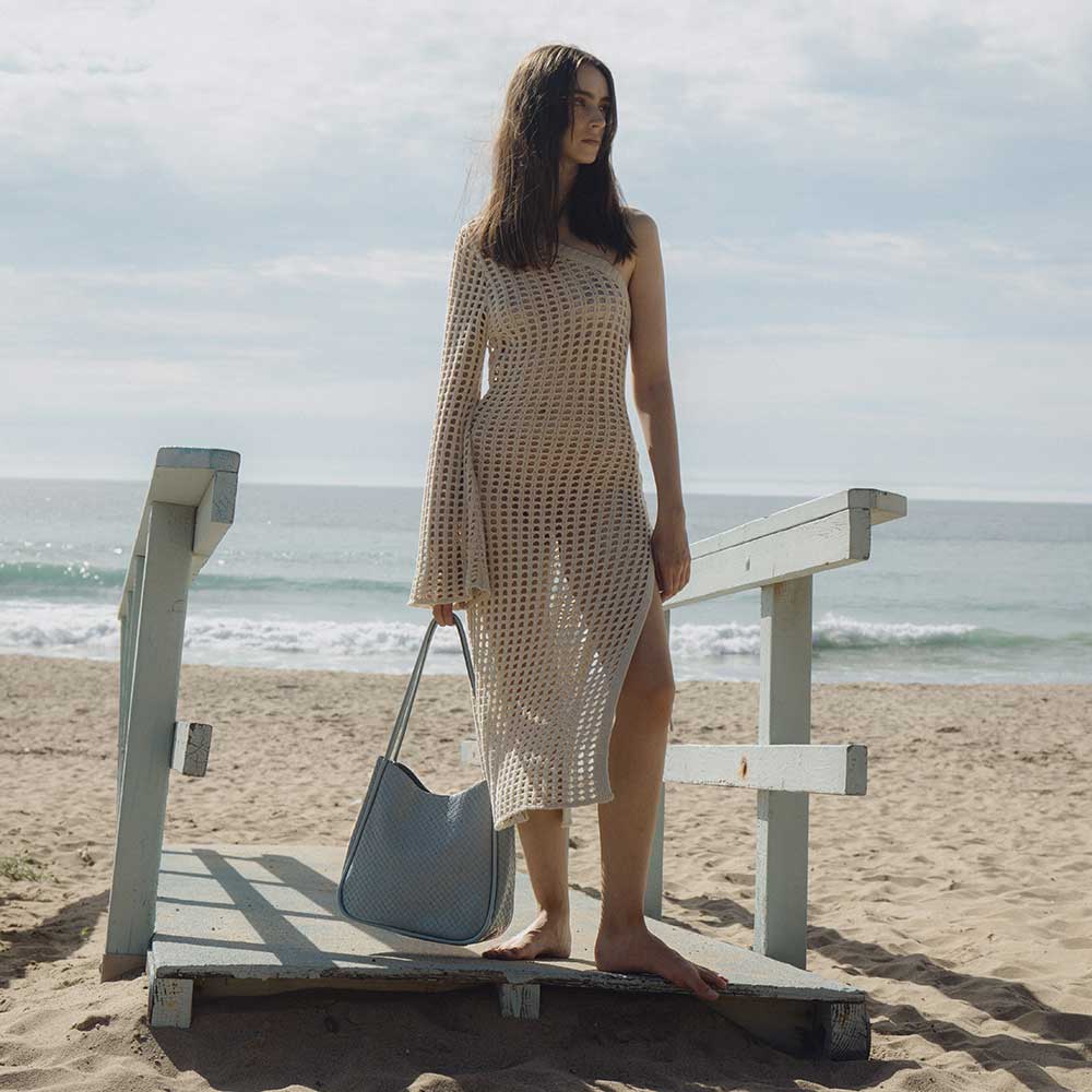 Mischa Tan Medium Recycled Vegan Tote Bag