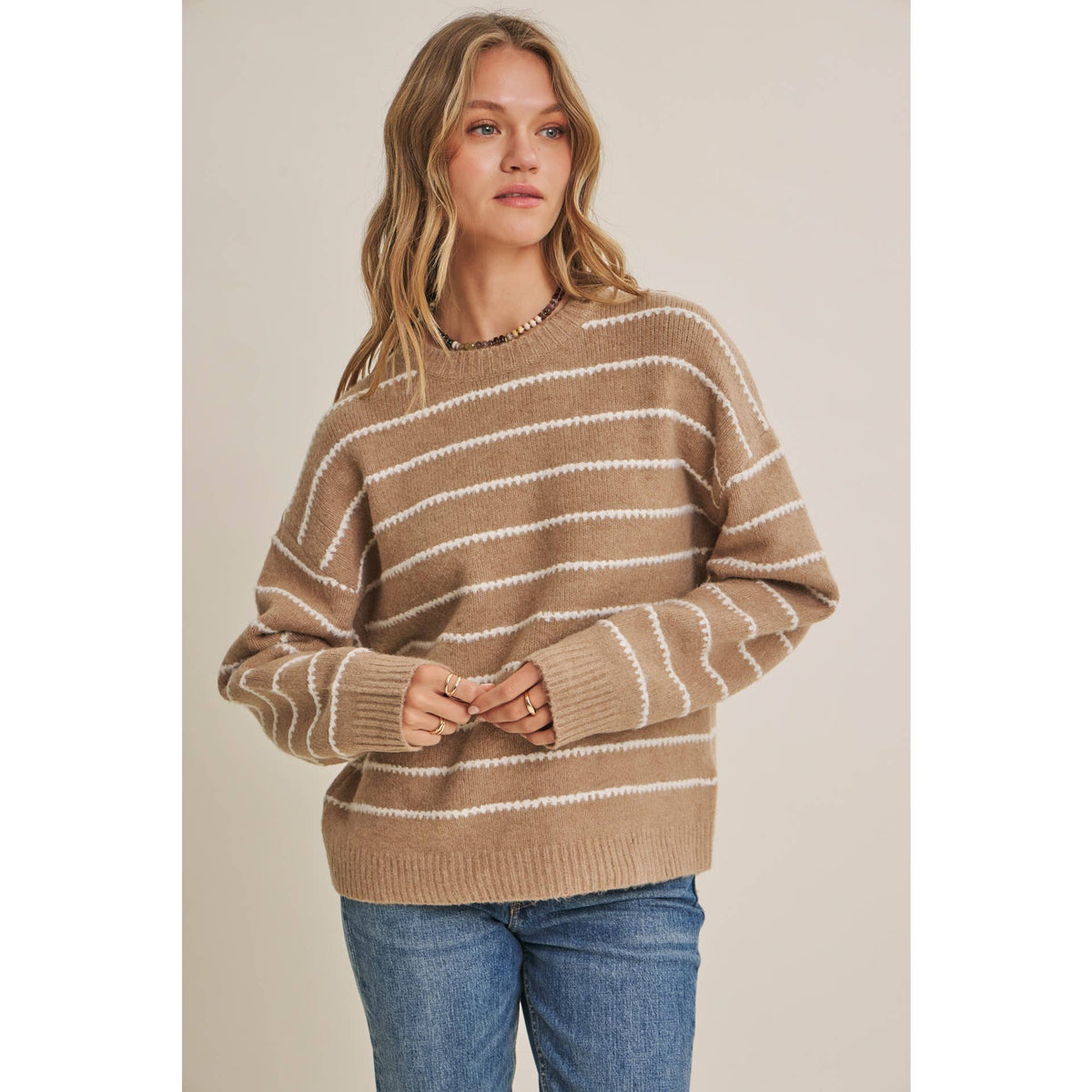 Blythe Contrast Stripe Sweater