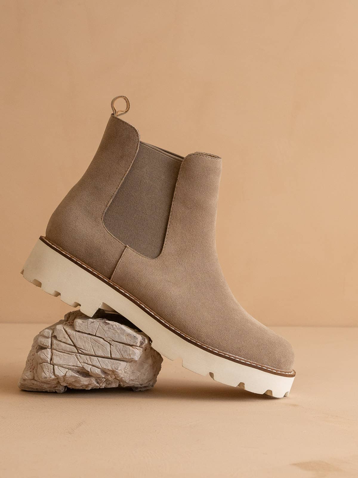 The Gianna | Khaki Chunky Sole Chelsea Boot