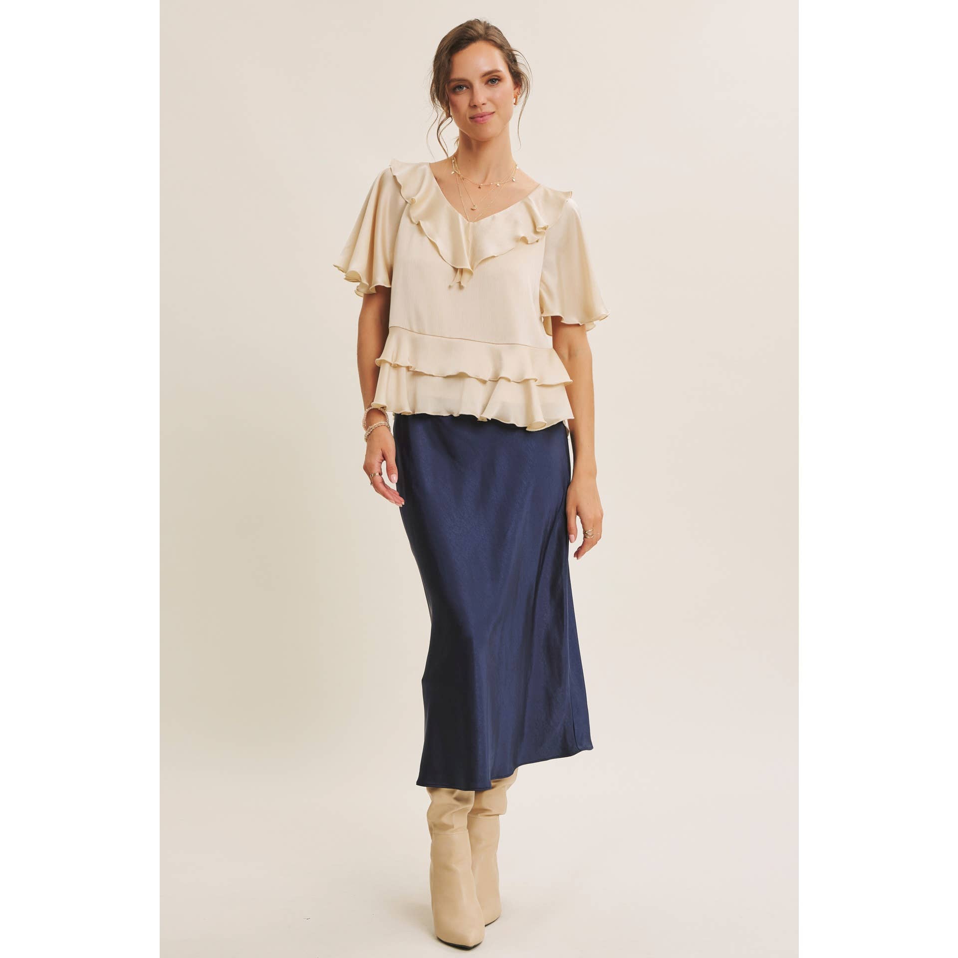 Brianne Ruffle Blouse