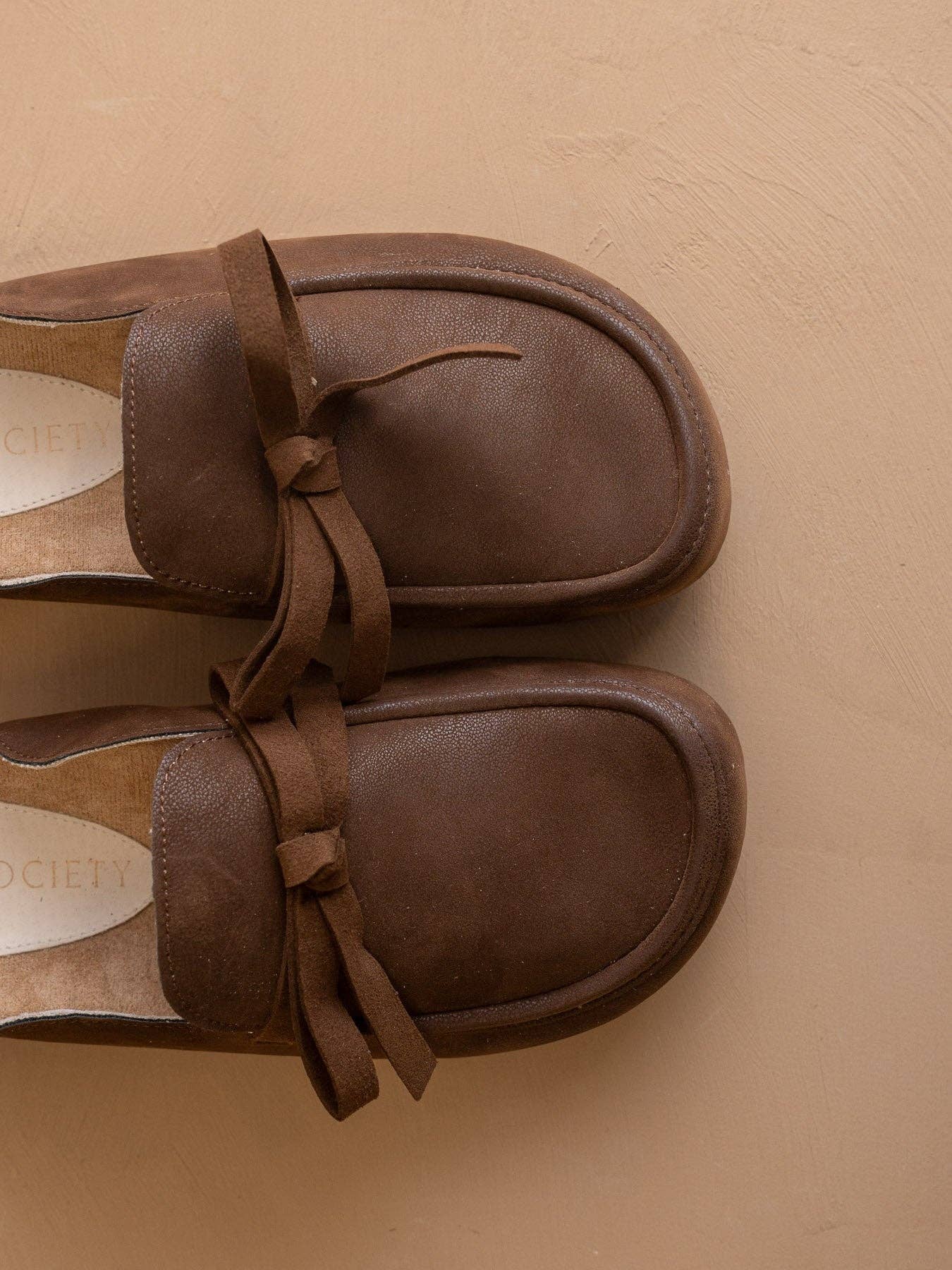 The Stevie | Coffee Tie Mule Loafer