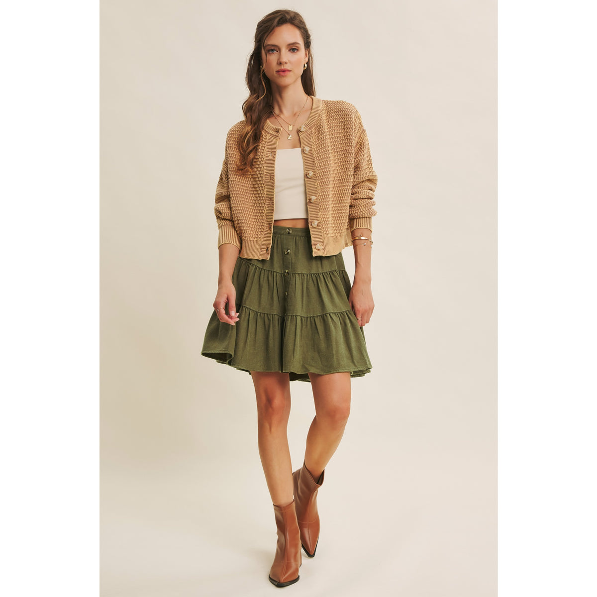 Samantha Mineral Washed Cardigan