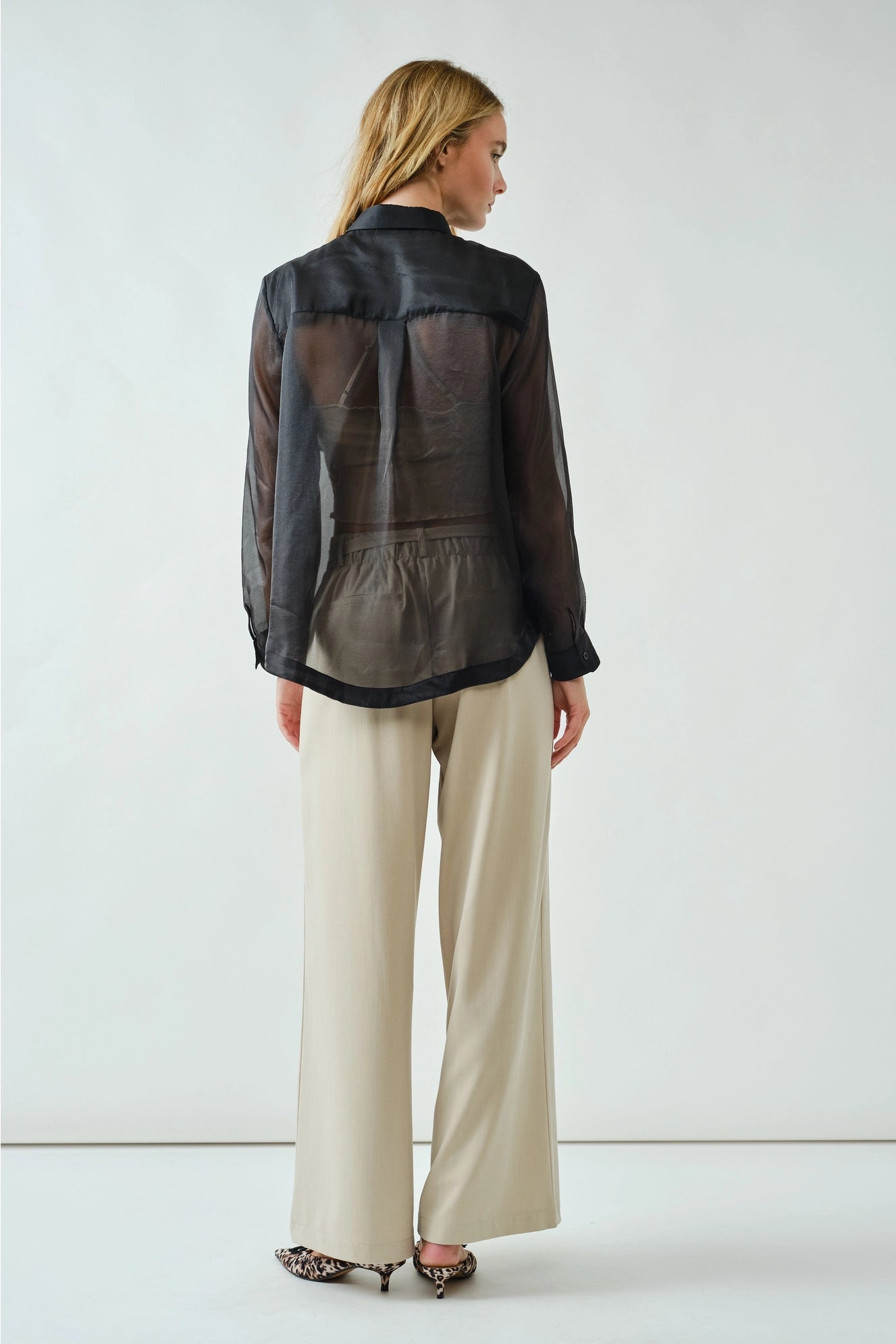 Sloan Wide Leg Denim Trouser