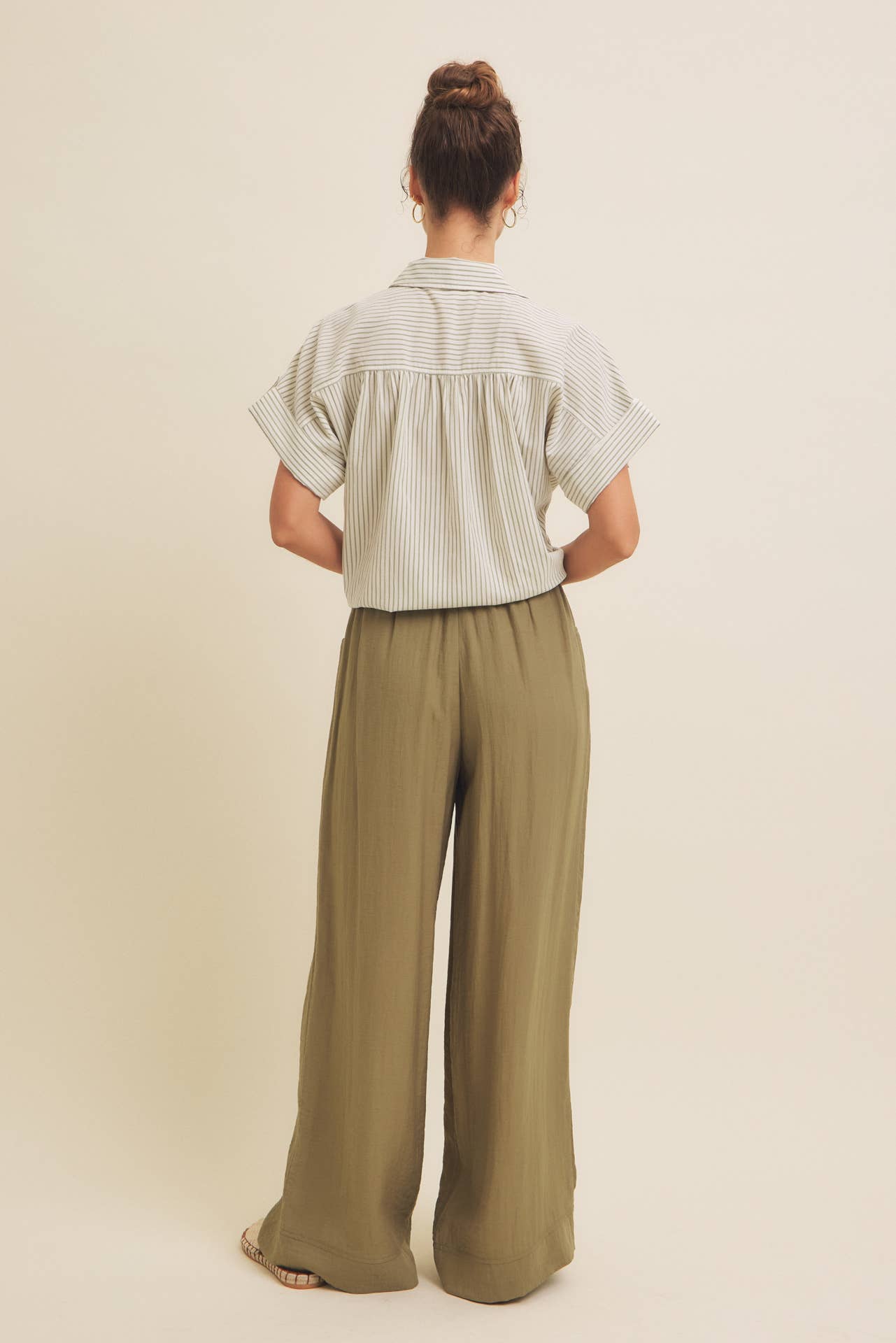 Bethany Linen Blend Wide Leg Pant