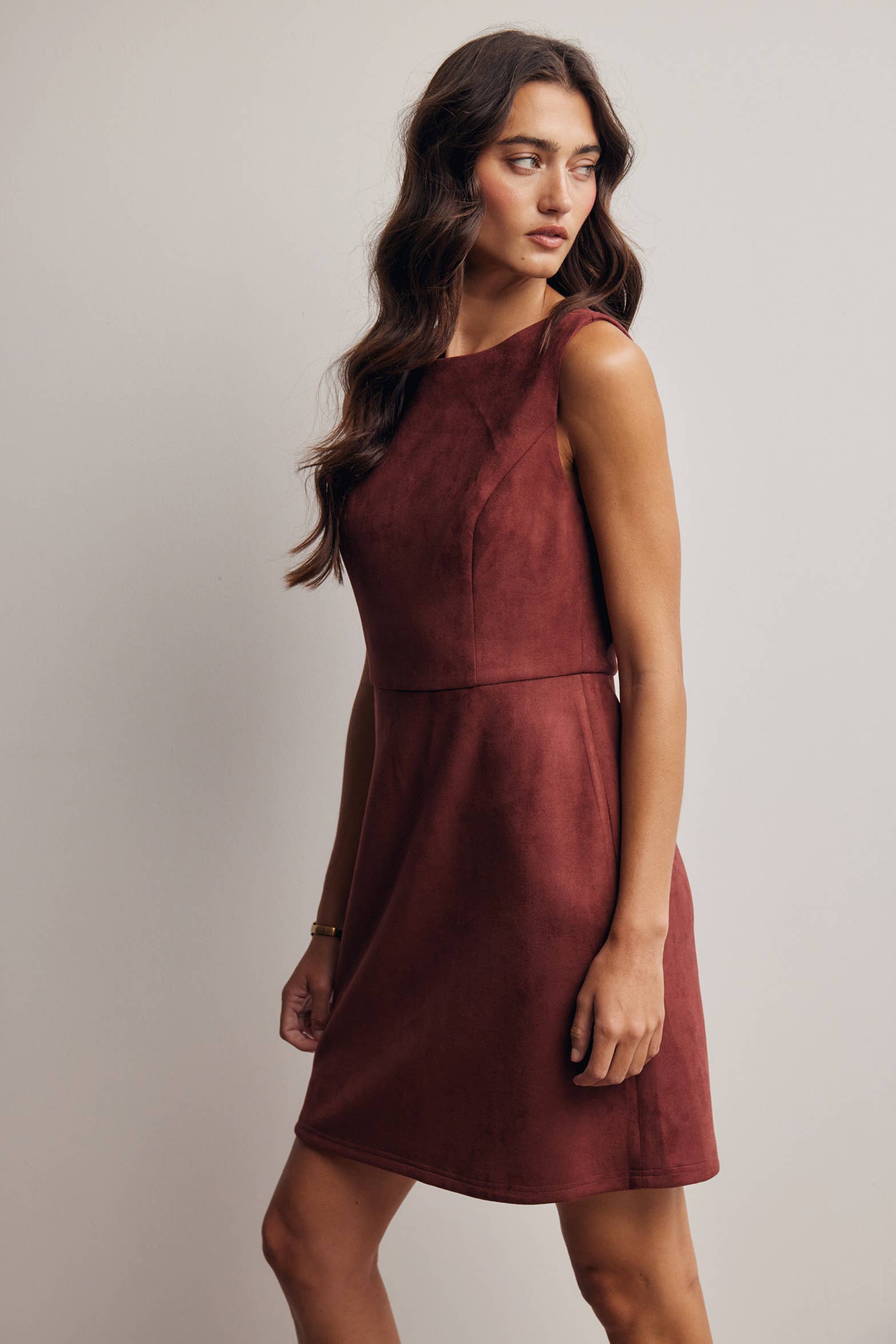 Sadie Suede Mini Dress