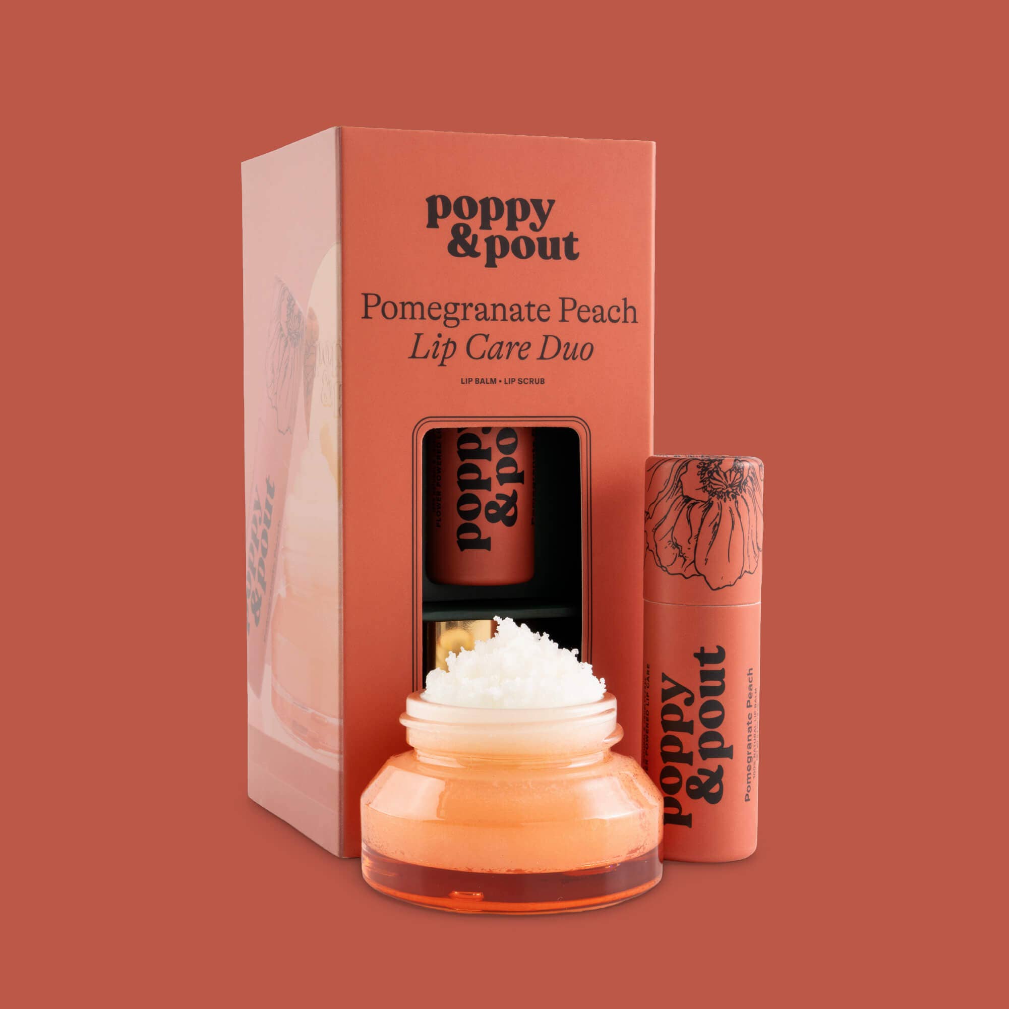 Pomegranate Peach Lip Care Duo