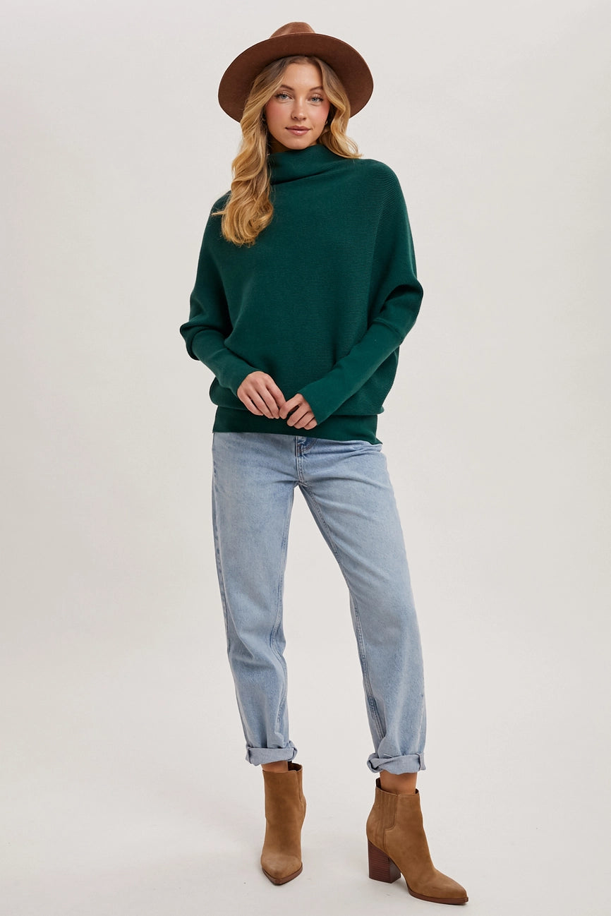 Holly Slouch Neck Dolman Sweater