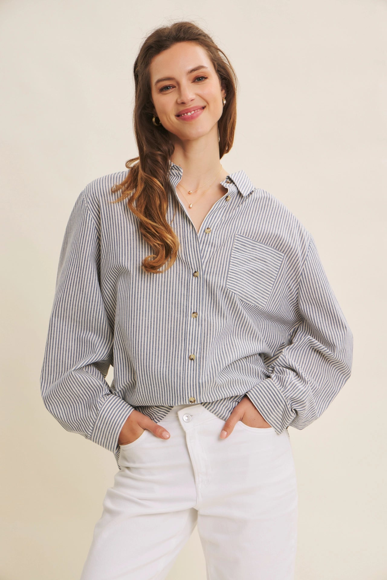 Saylor Striped Button Down Shirt
