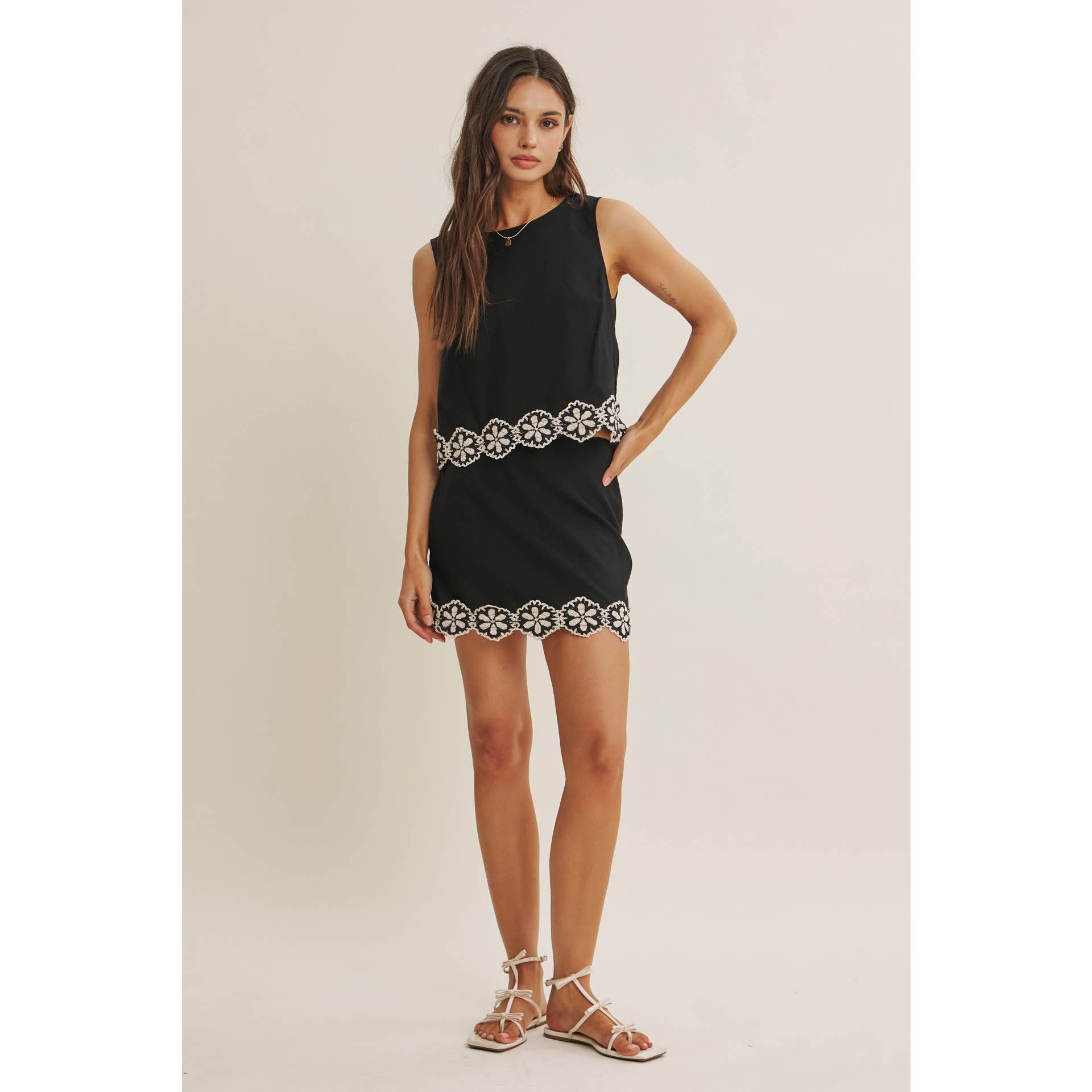 Zinnia Crochet Lace Tank