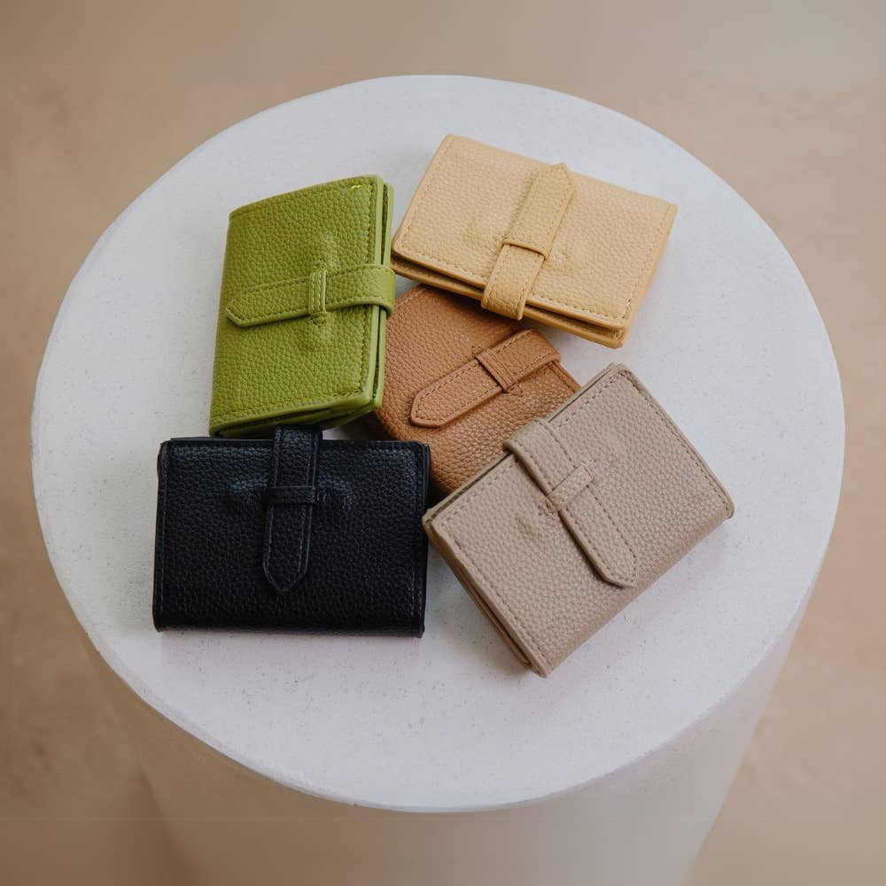 Pria Black Vegan Leather Wallet
