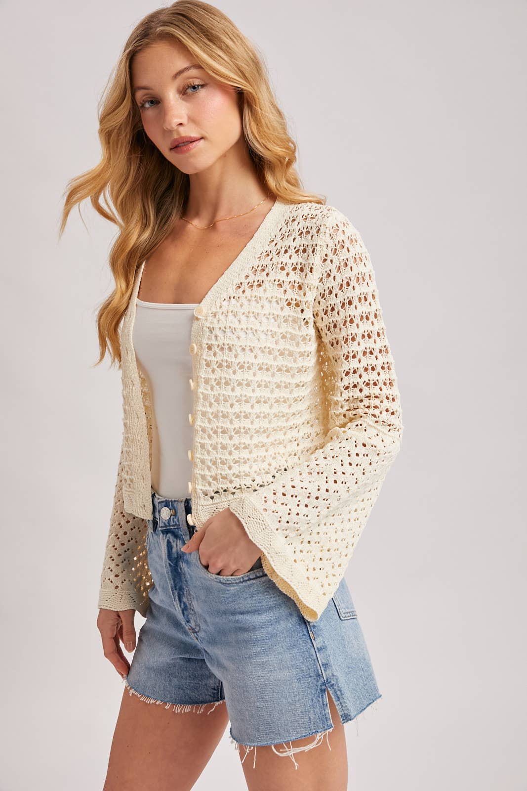Louise Crochet Cardigan