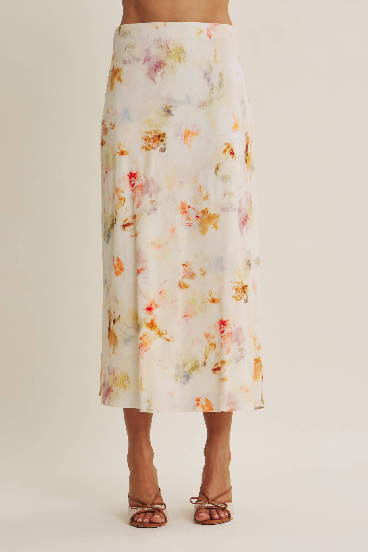 Vivian Abstract Midi Skirt