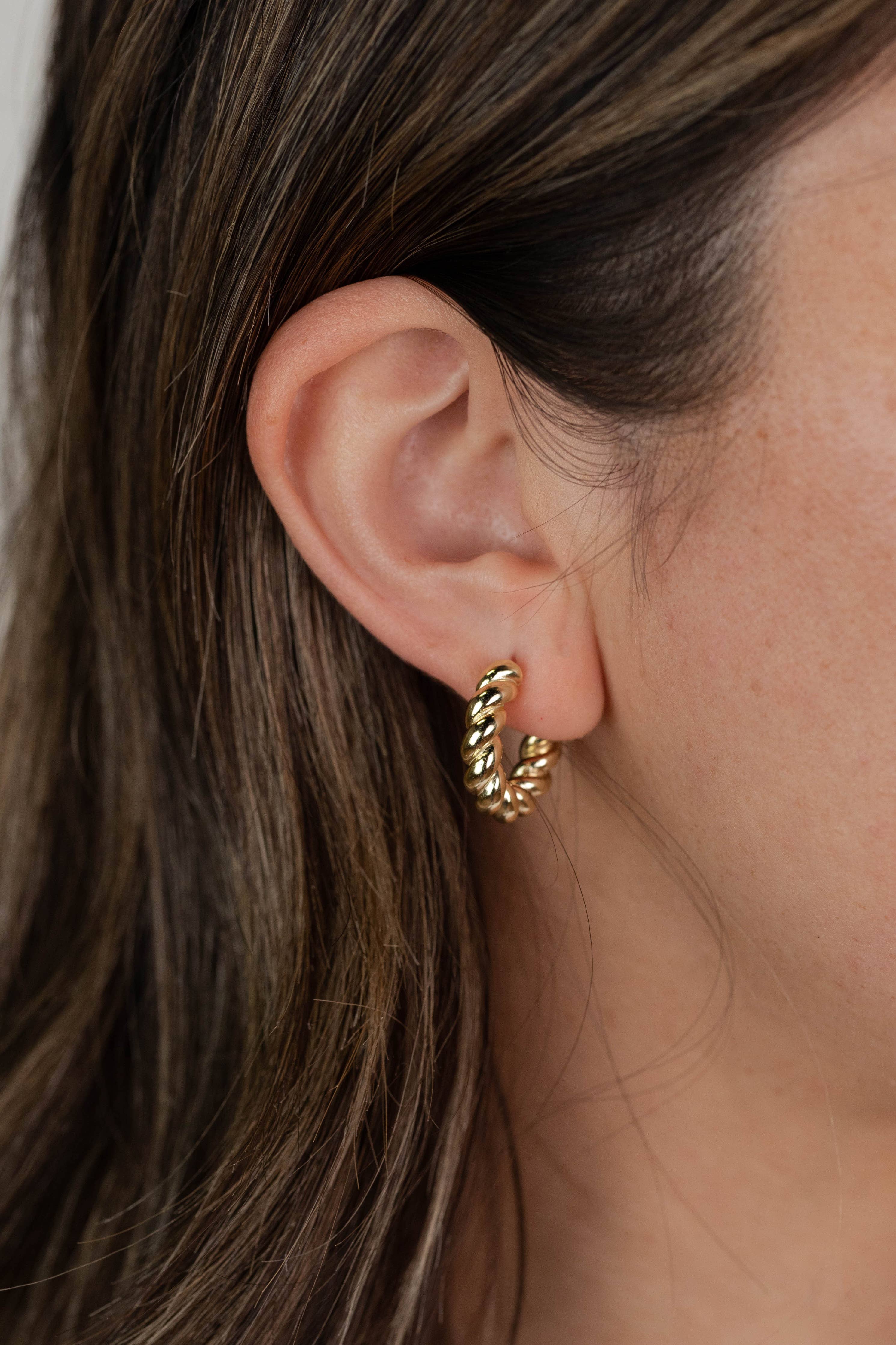 Twisted Hoop Earrings