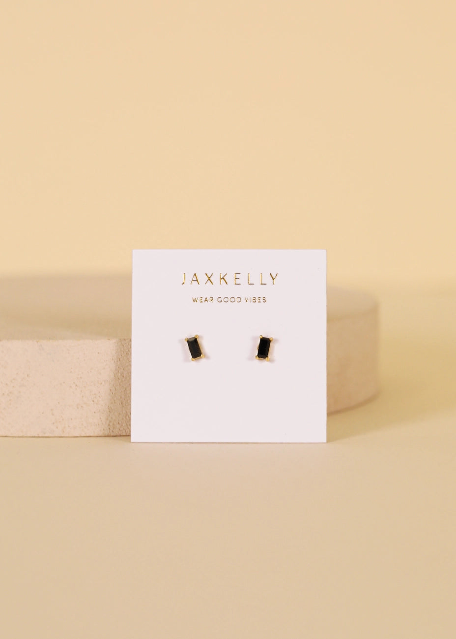 Baguette Gold Earrings