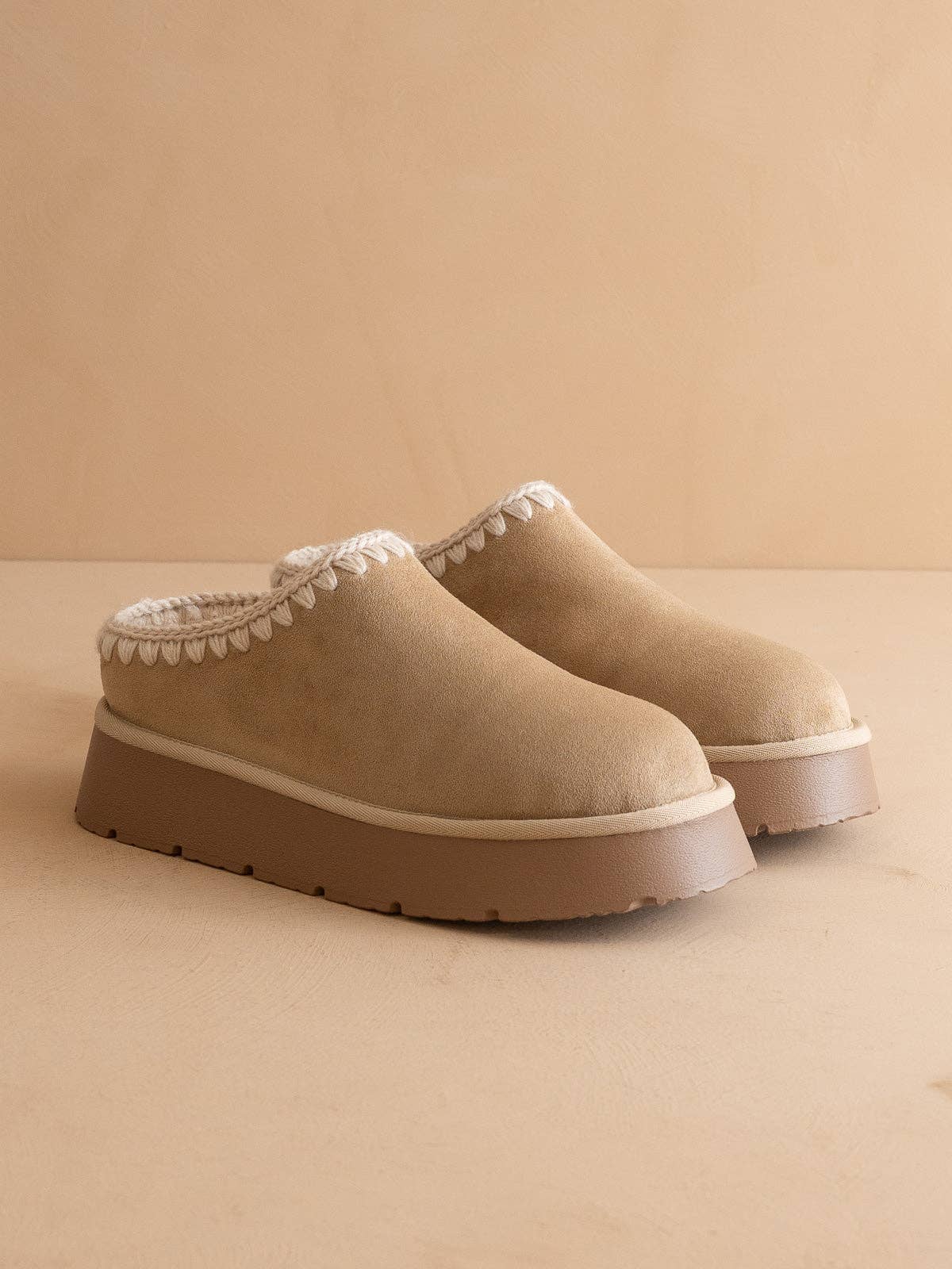 The Brandi | Almond Platform Mule