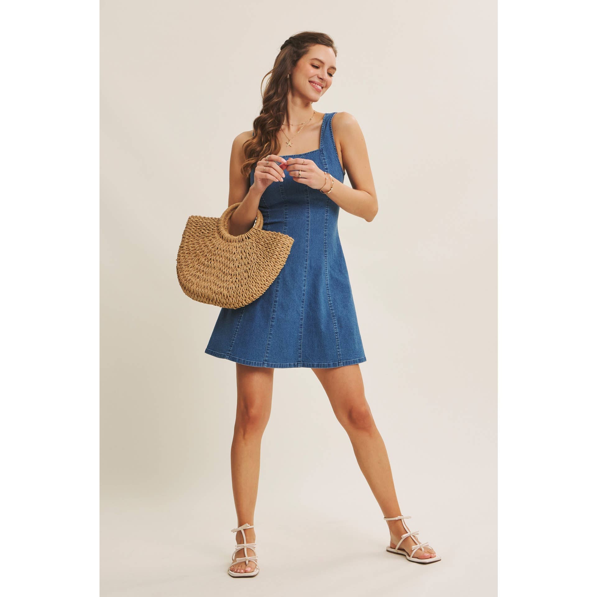 Clara Denim Mini Dress