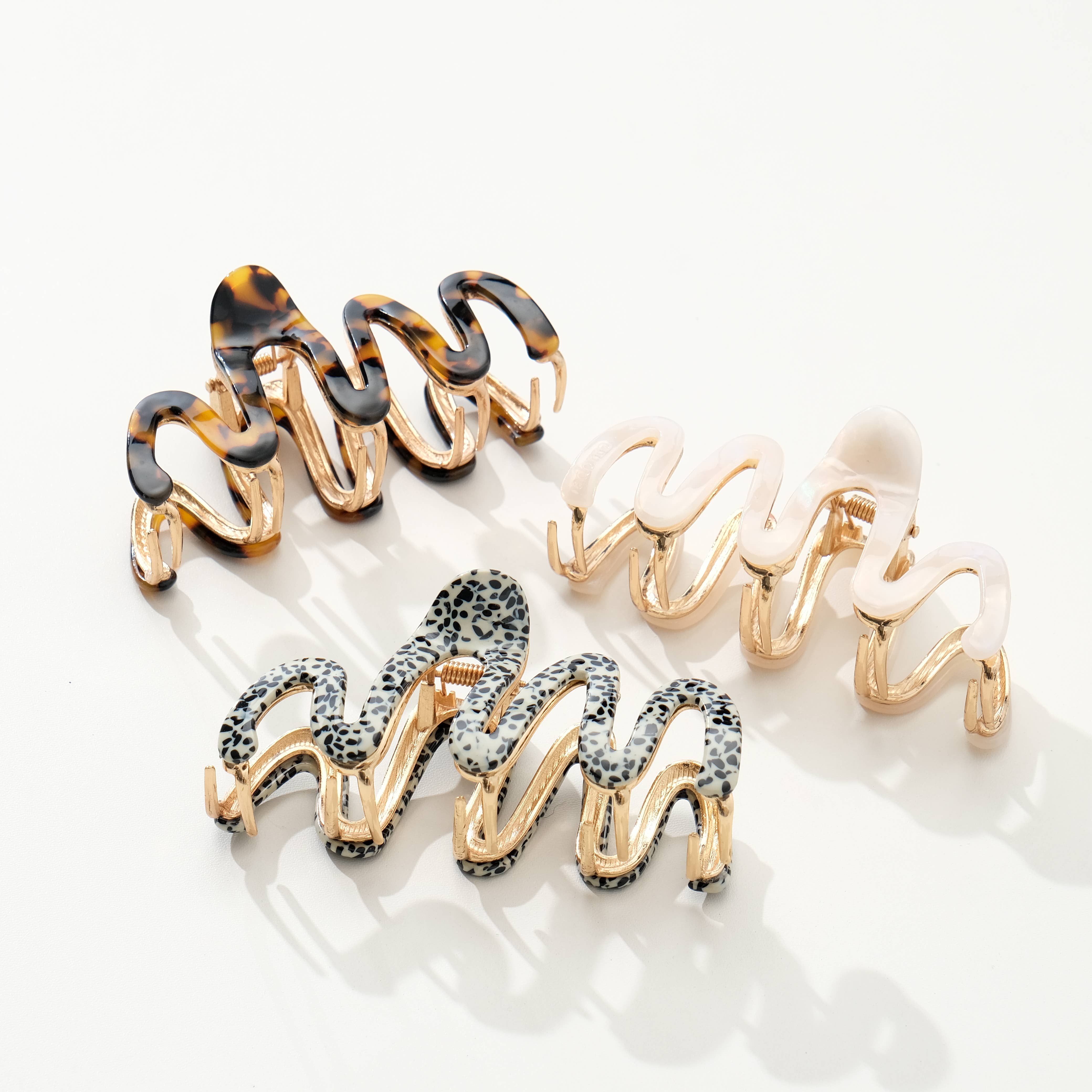 Willow Large Squiggle Metal Claw Clip