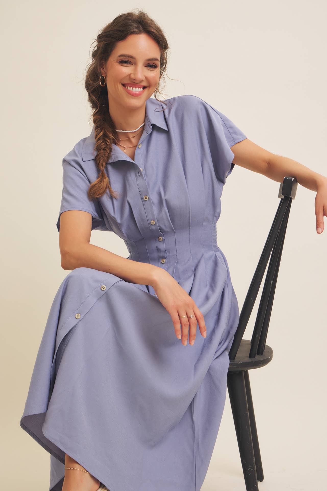 Peyton Pleated Midi Dress