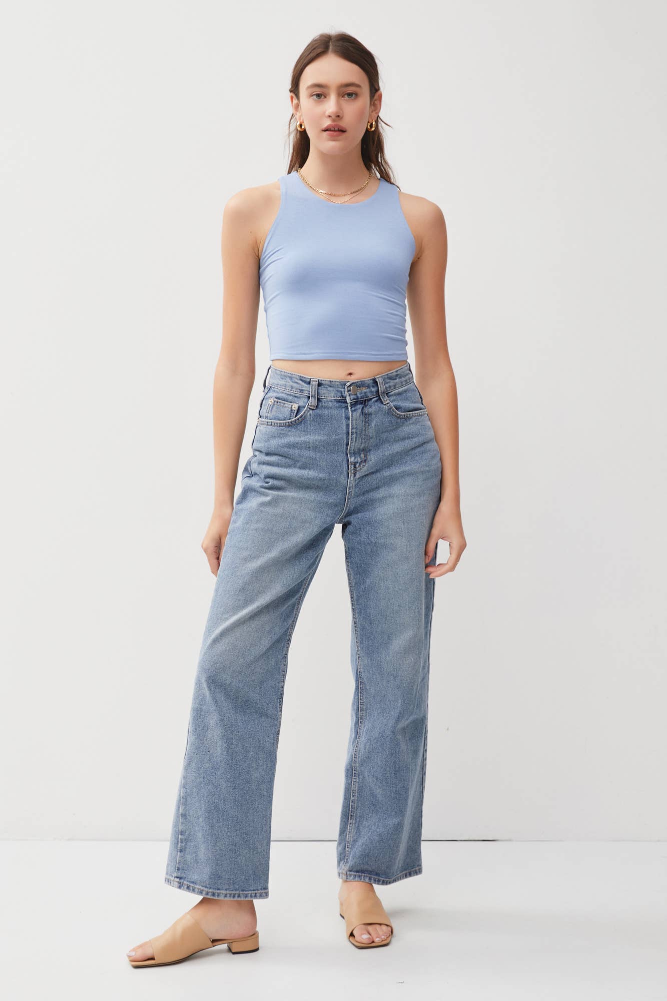Ivy Double Lined Cropped Tank