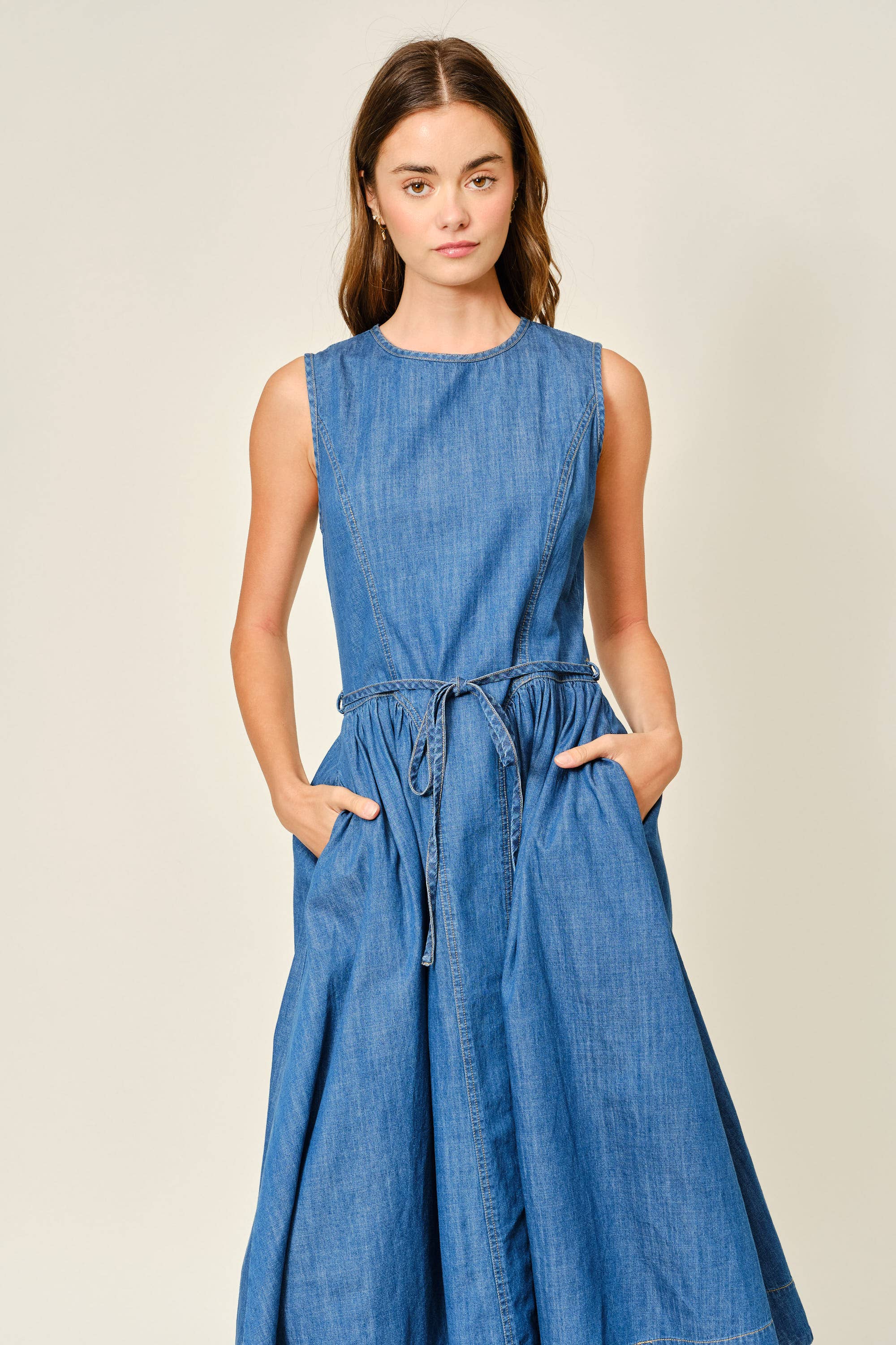 Kenzie Belted Midi Dress