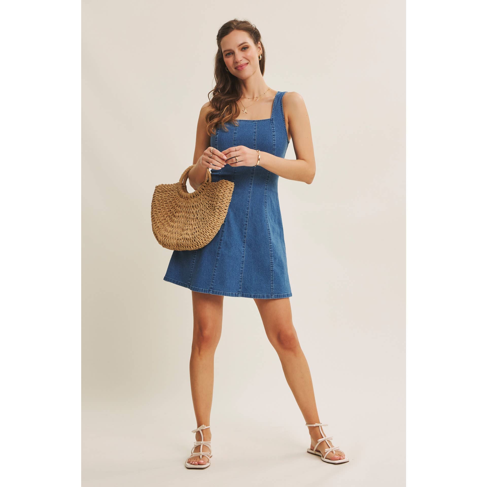 Clara Denim Mini Dress