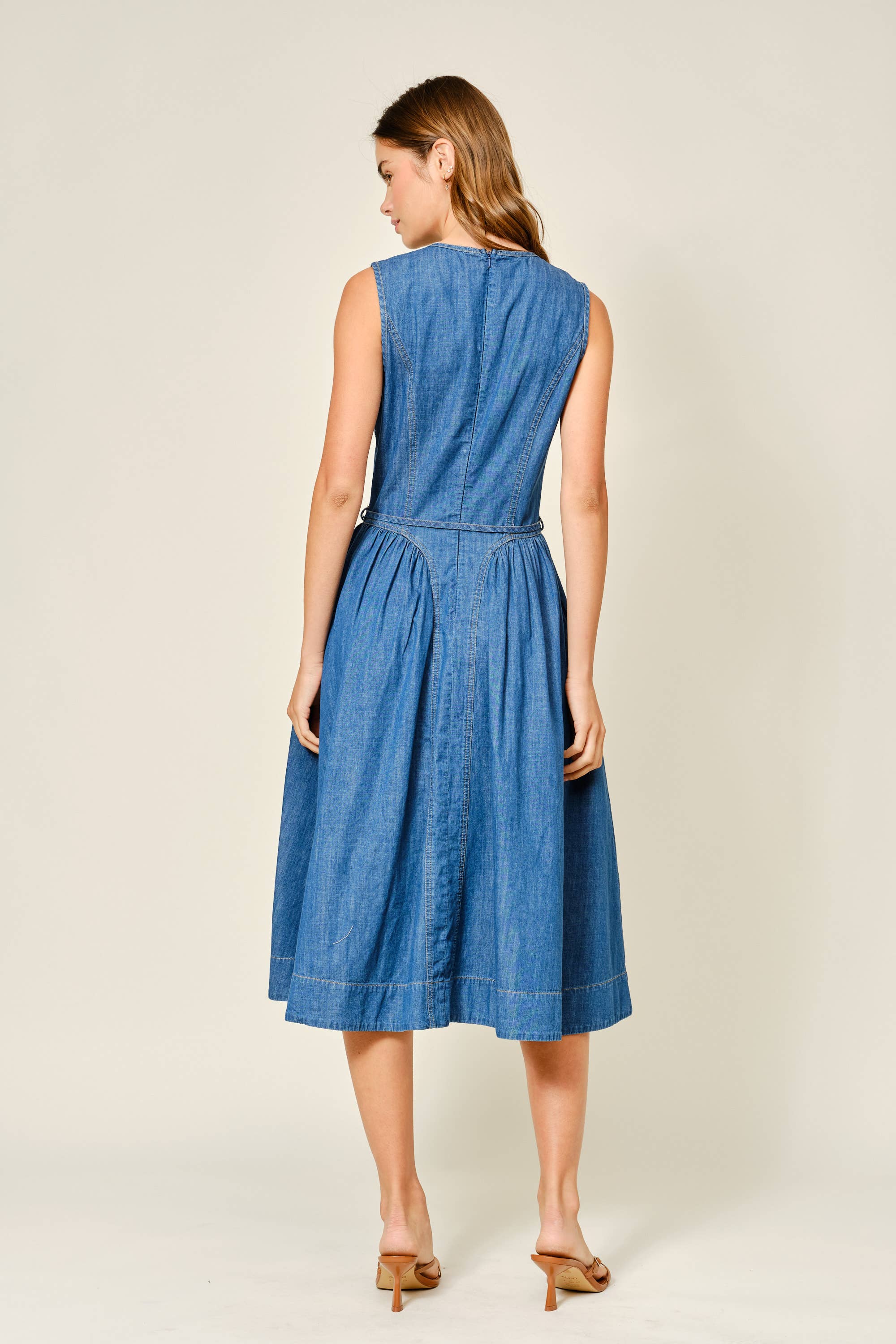Kenzie Belted Midi Dress