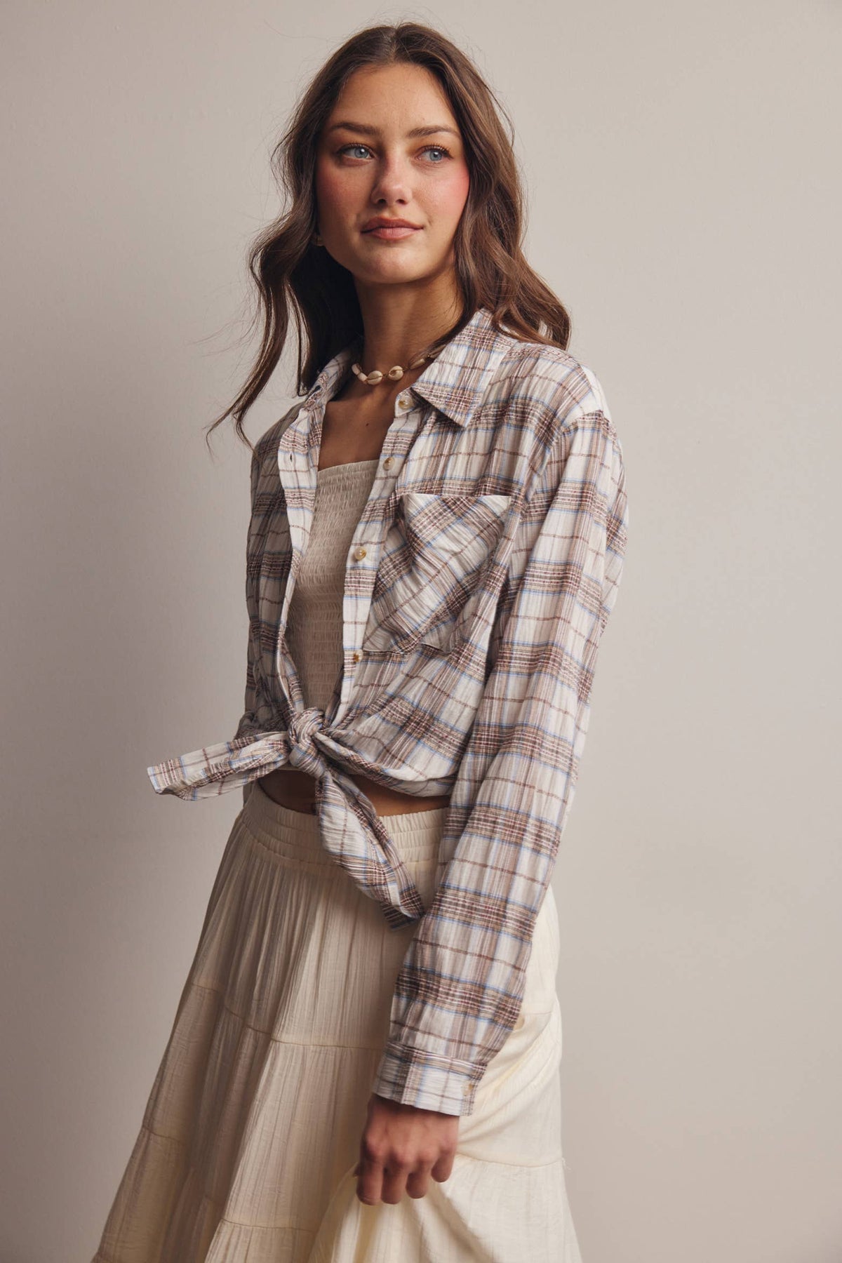 Alicia Plaid Button Down