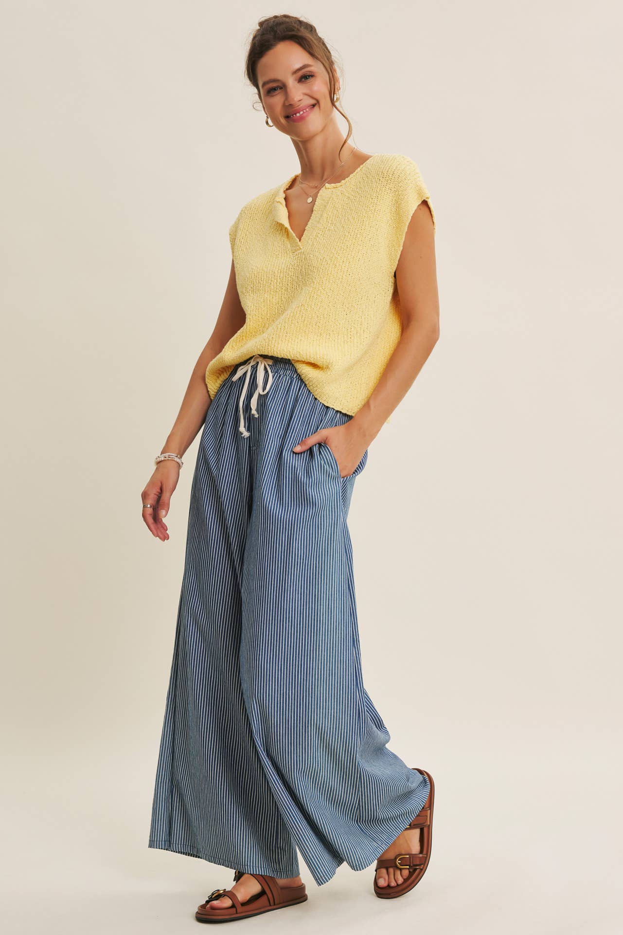 Miranda Textured Sweater Tee